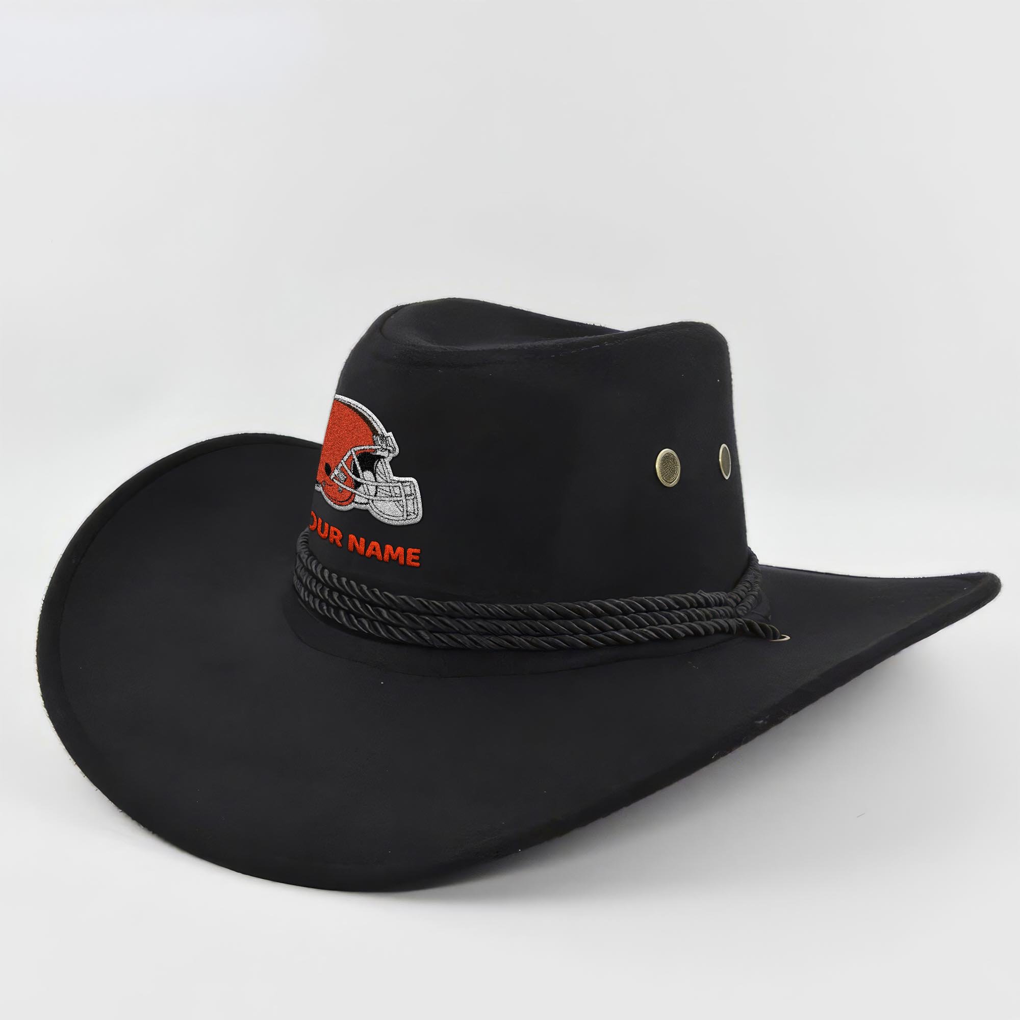 Cleveland Browns Cowboy Hat Custom Your Name, Gifts For Fan