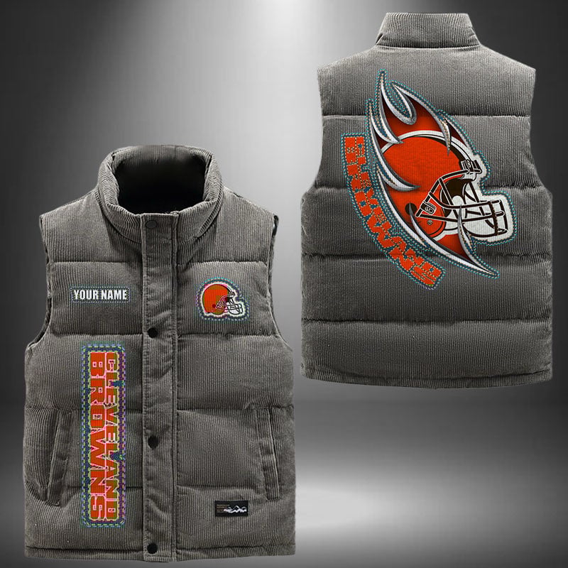 Cleveland Browns NFL Personalized Puffer Jacket For Fan