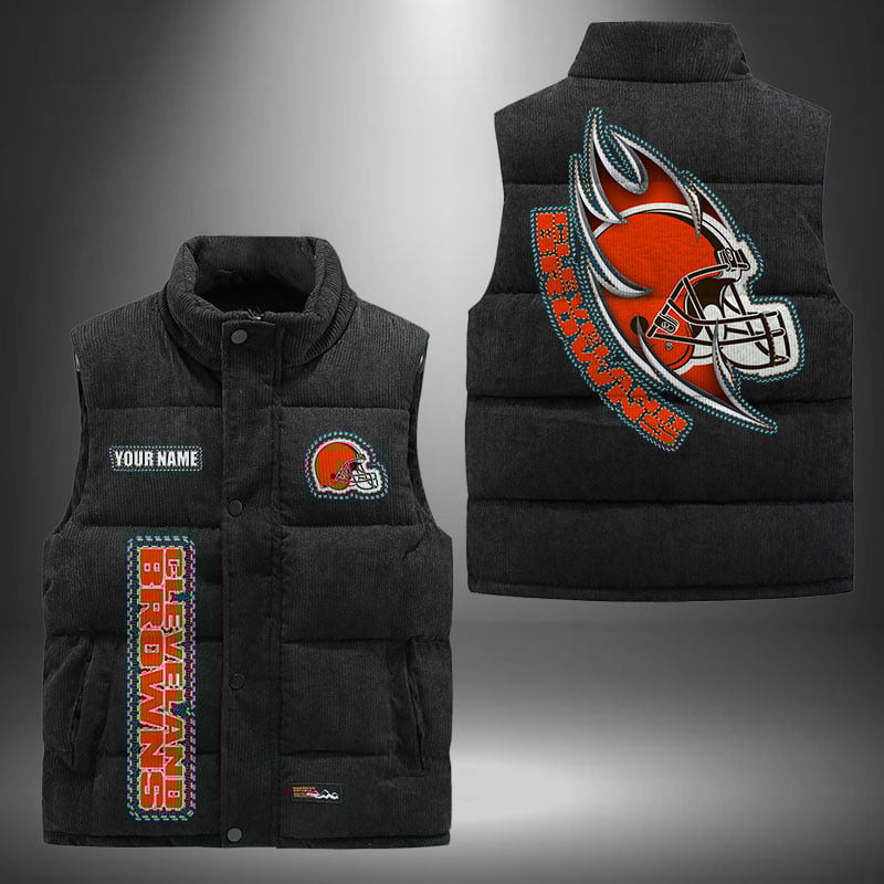 Cleveland Browns NFL Personalized Puffer Jacket For Fan