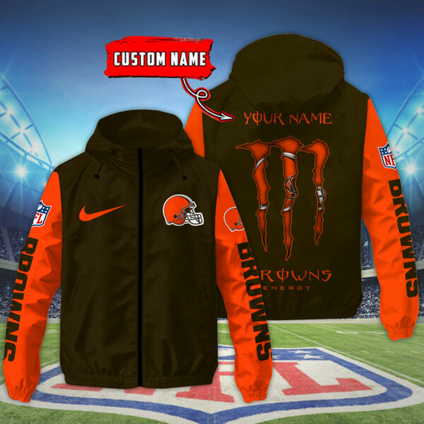 Cleveland Browns NFL Personalized Style Windbreaker Jacket For Fans