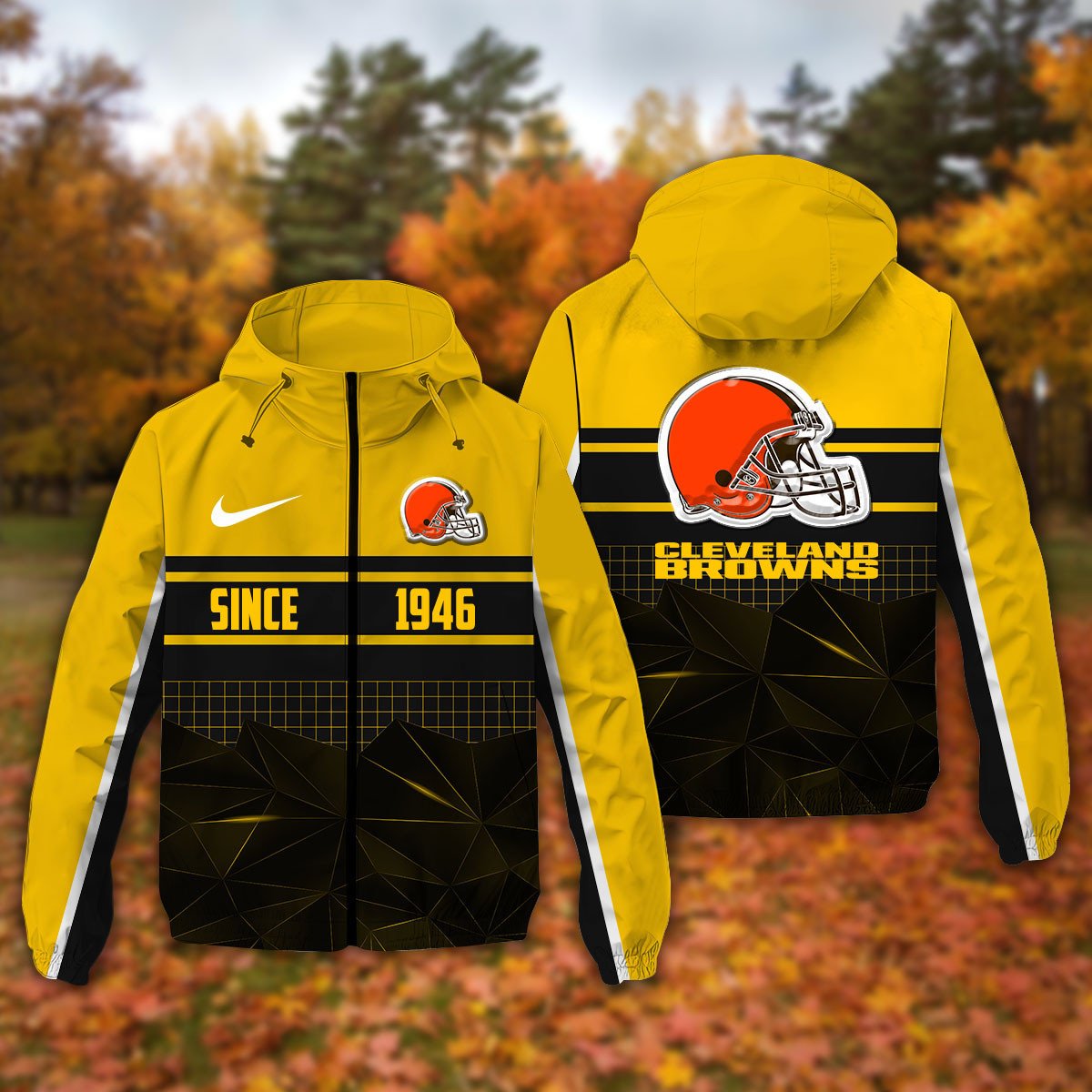 Cleveland Browns NFL Personalized Windbreaker Jacket For Fan