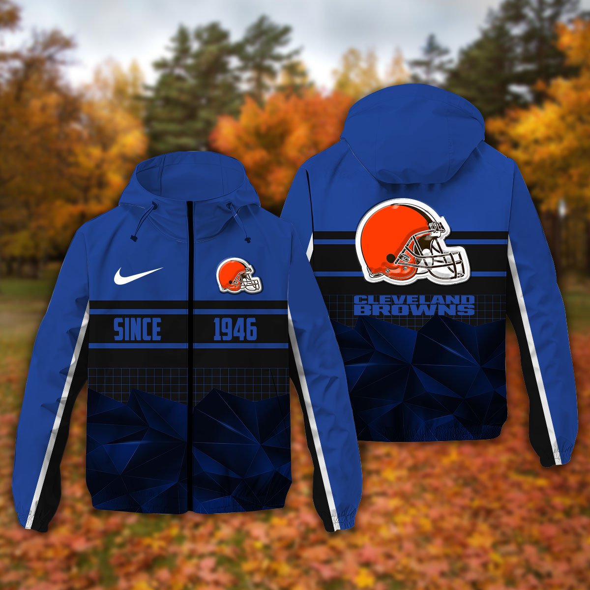 Cleveland Browns NFL Personalized Windbreaker Jacket For Fan