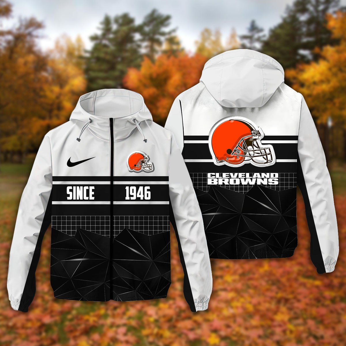 Cleveland Browns NFL Personalized Windbreaker Jacket For Fan