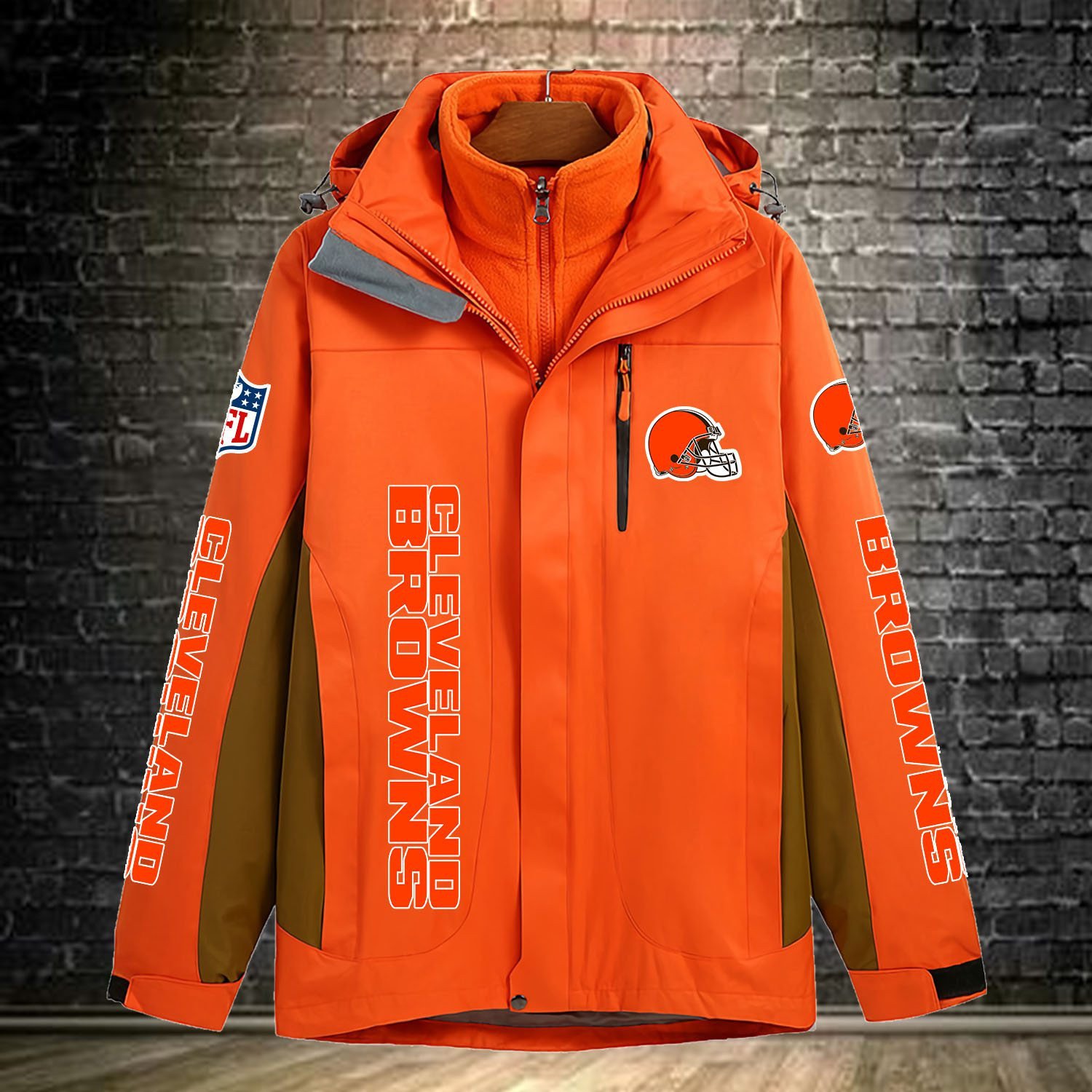 Cleveland Browns NFL Personalized Windbreaker Jacket For Fan