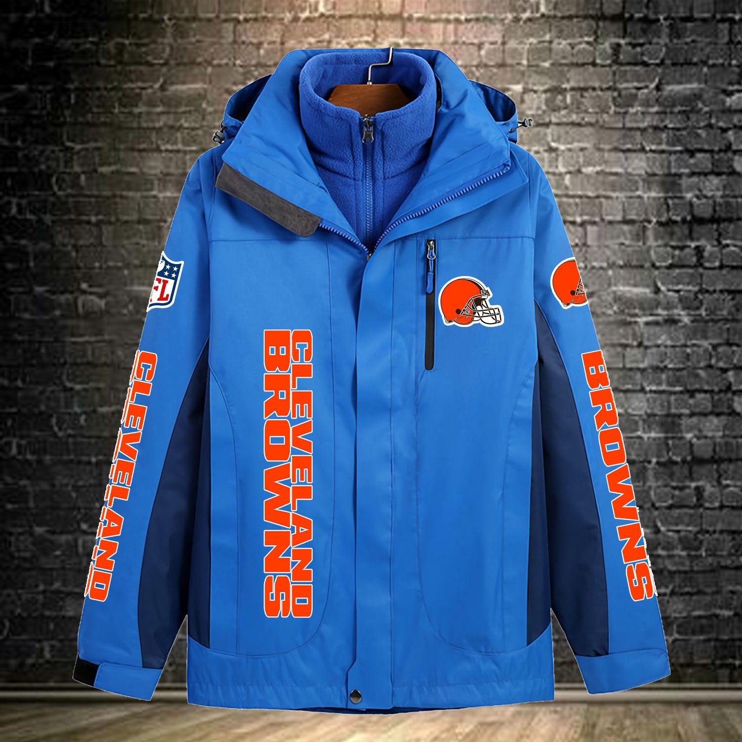 Cleveland Browns NFL Personalized Windbreaker Jacket For Fan