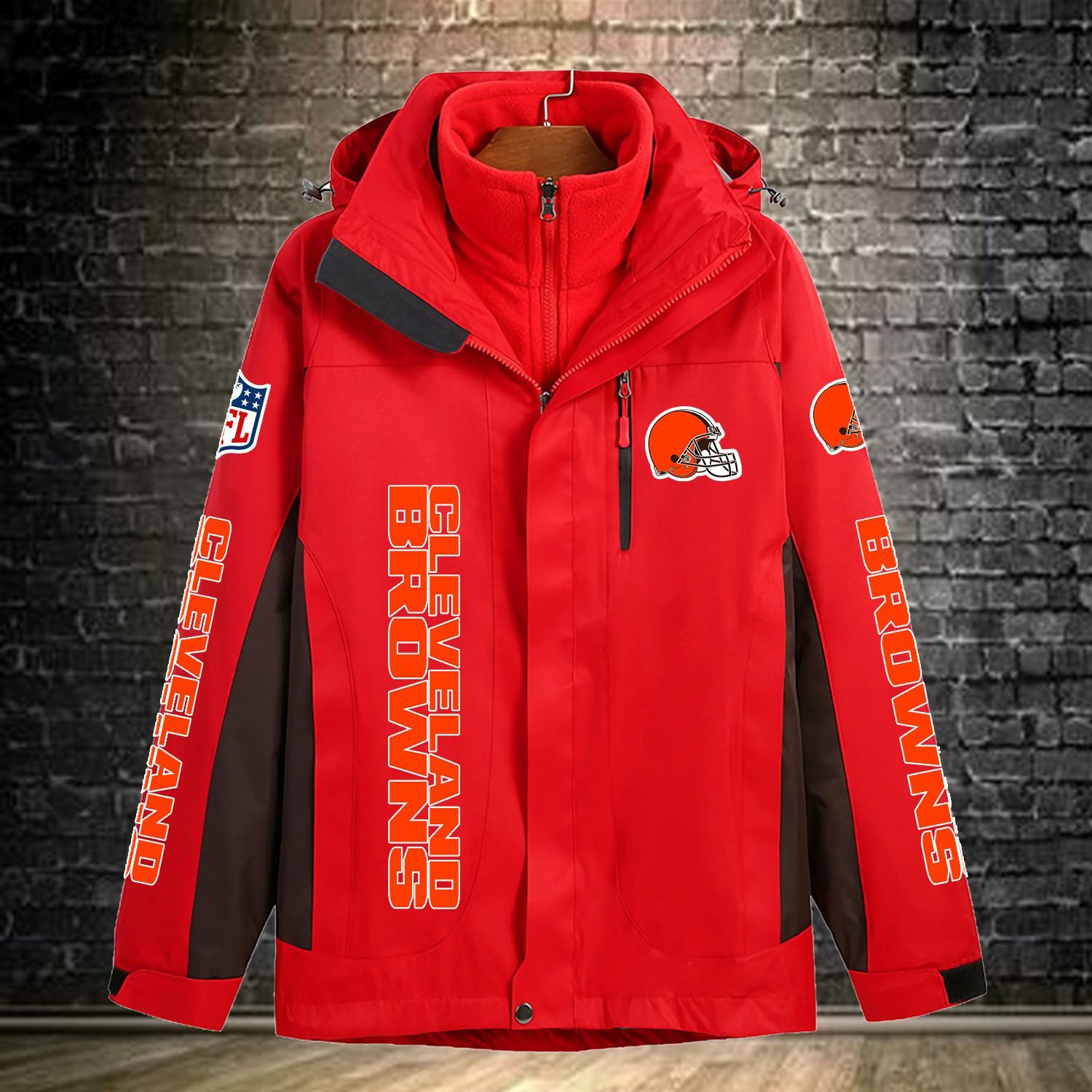 Cleveland Browns NFL Personalized Windbreaker Jacket For Fan