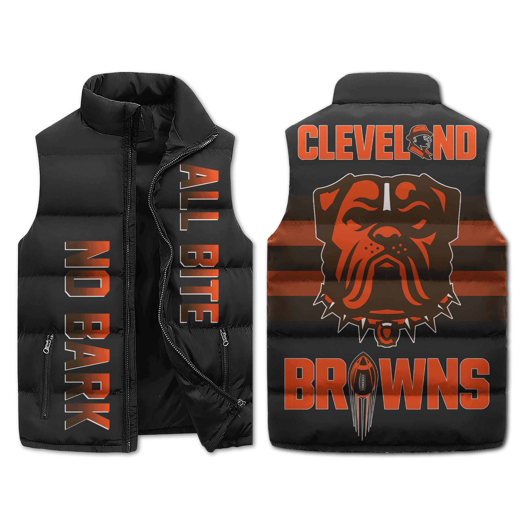 Cleveland Browns NFL Sleeveless Puffer Jacket