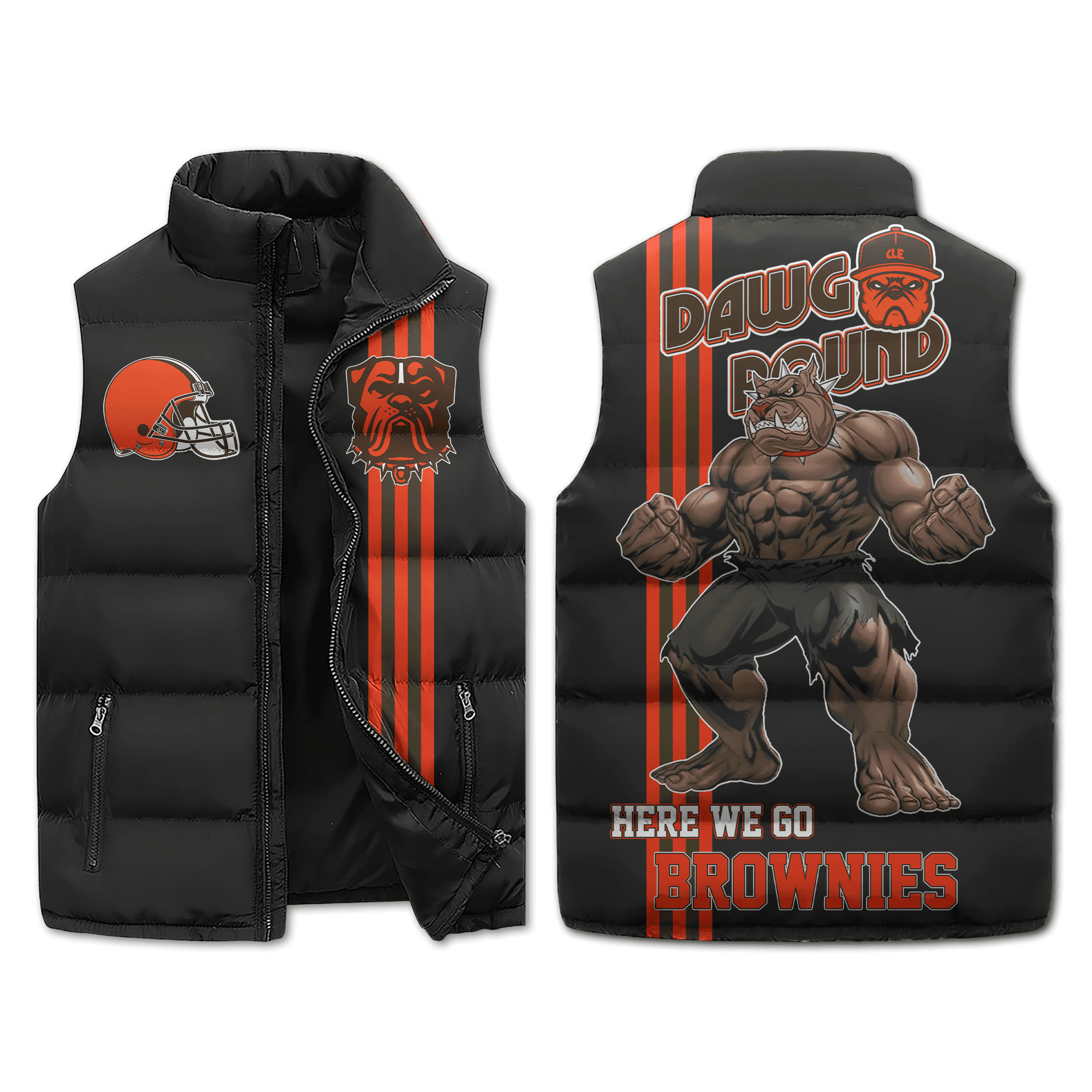 Cleveland Browns NFL Sleeveless Puffer Jacket