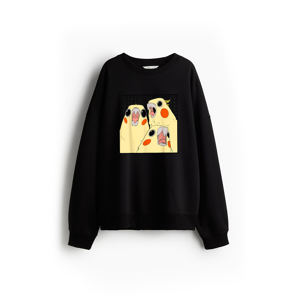 Cockatiels Screaming Cute Funny Sweatshirt