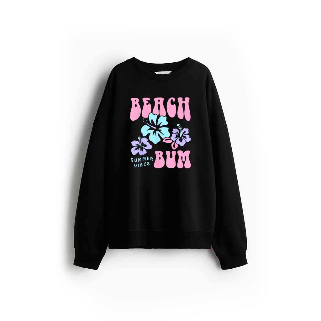 Coconut Girl Beach Bum Pastel Graphic Trendy Y2k 90S Retro Sweatshirt