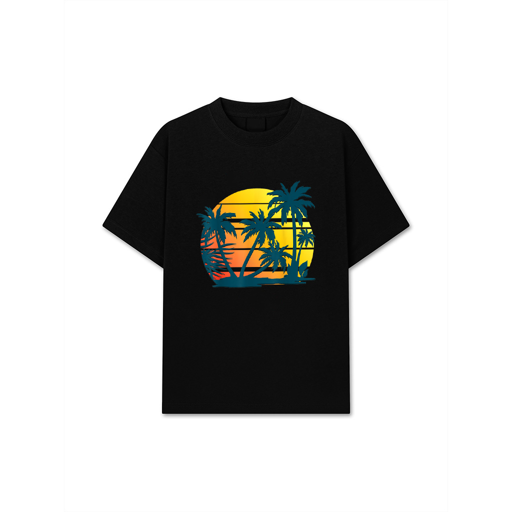 Coconut Palm Trees Summer Vacation Beach Tropical Summer T-Shirt