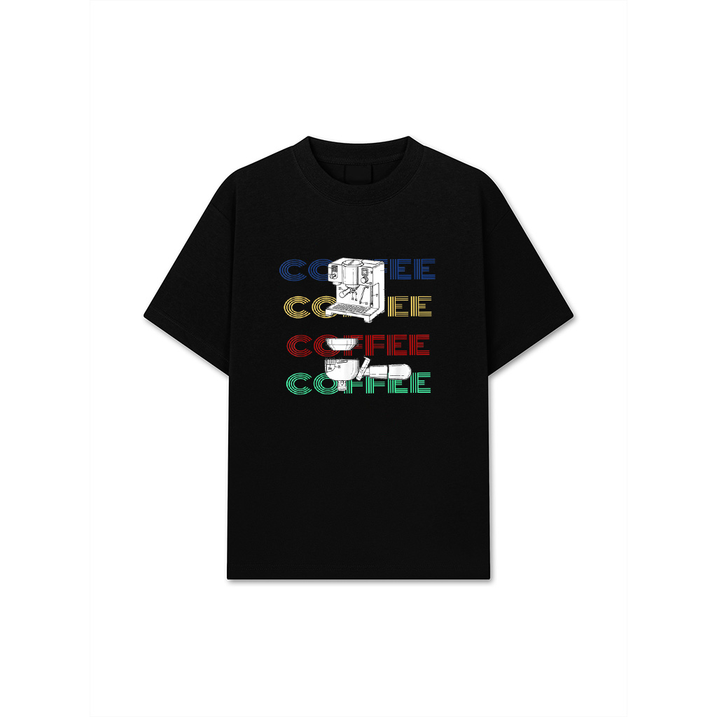 Coffee Espresso Graphic Tee For Women Men Vintage Retro Cool T-Shirt
