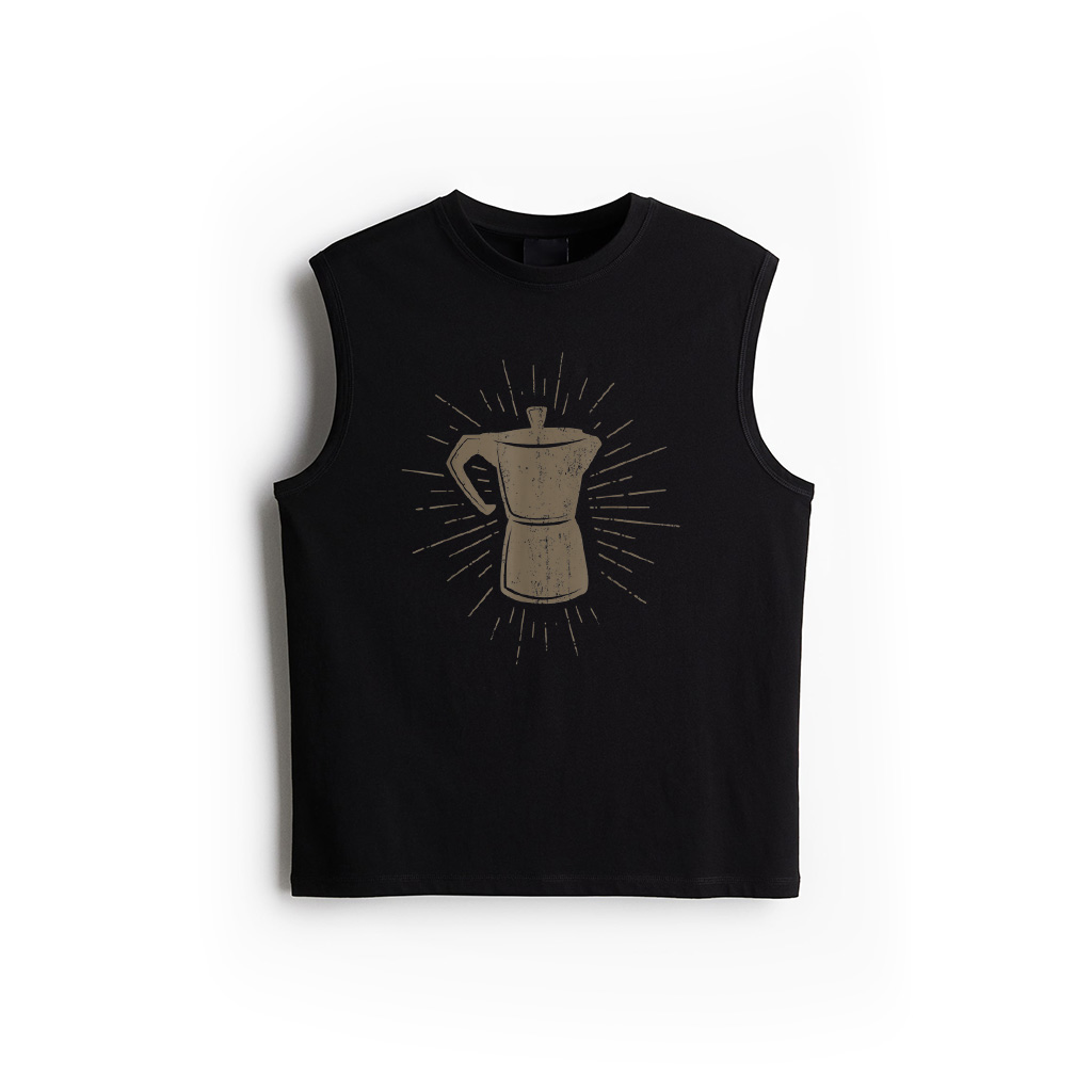 Coffee Lover Funny Saying Espresso Pot Vintage Barista Tank Top
