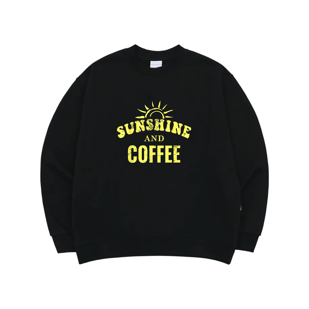 Coffee Lovers Sunshine And Coffee Retro Style Mothers Day Sweatshirt