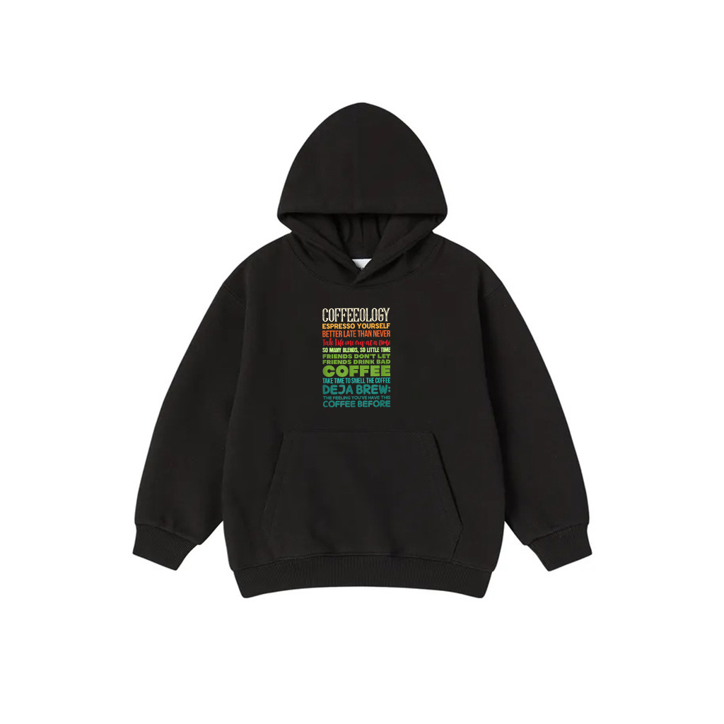 Coffeeology Coffee Espresso Latte Caffeine Drinking Retro Hoodie