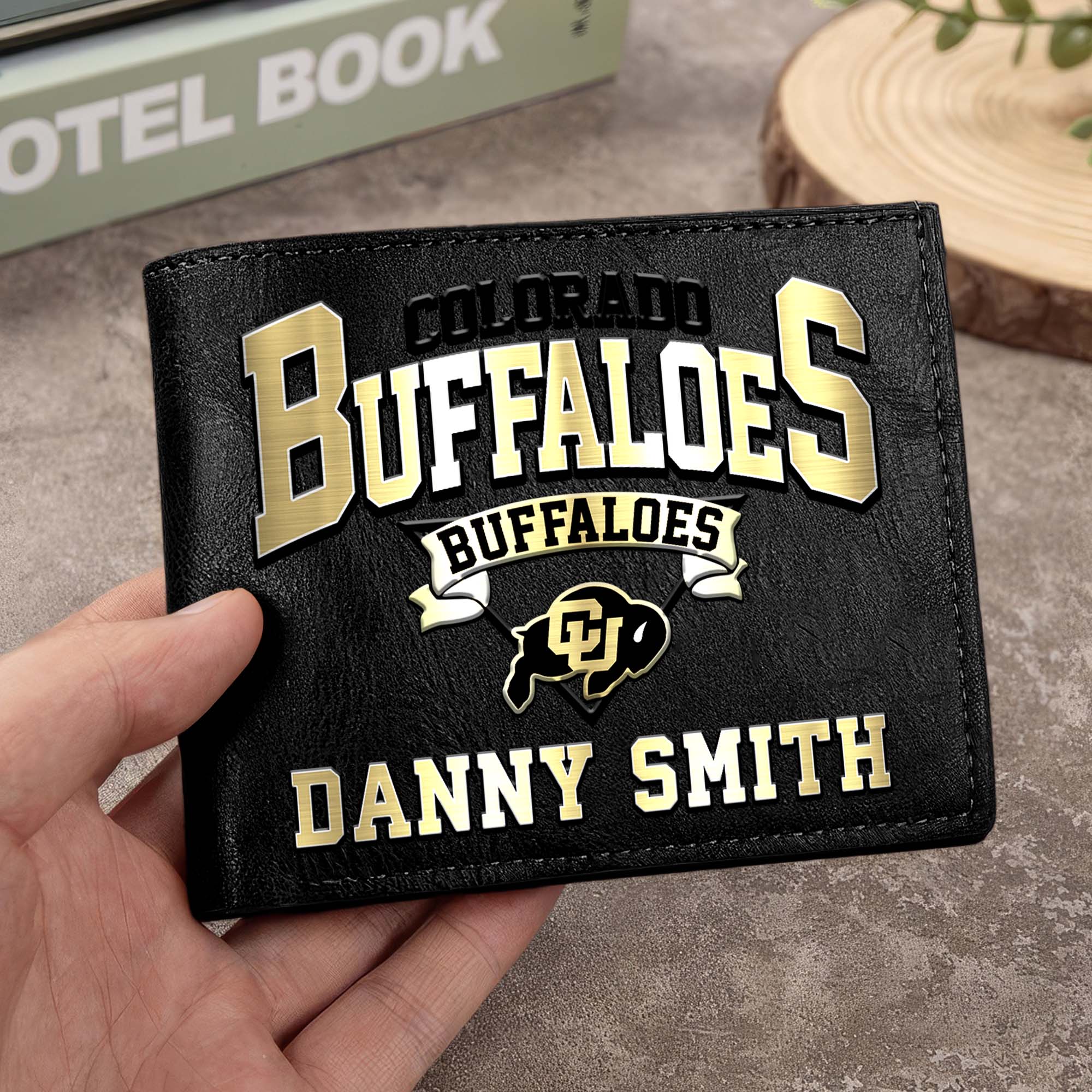 Colorado Buffaloes Men Wallet Custom Your Name, Football Team Men Wallet For Fans, Gifts For Football Lovers