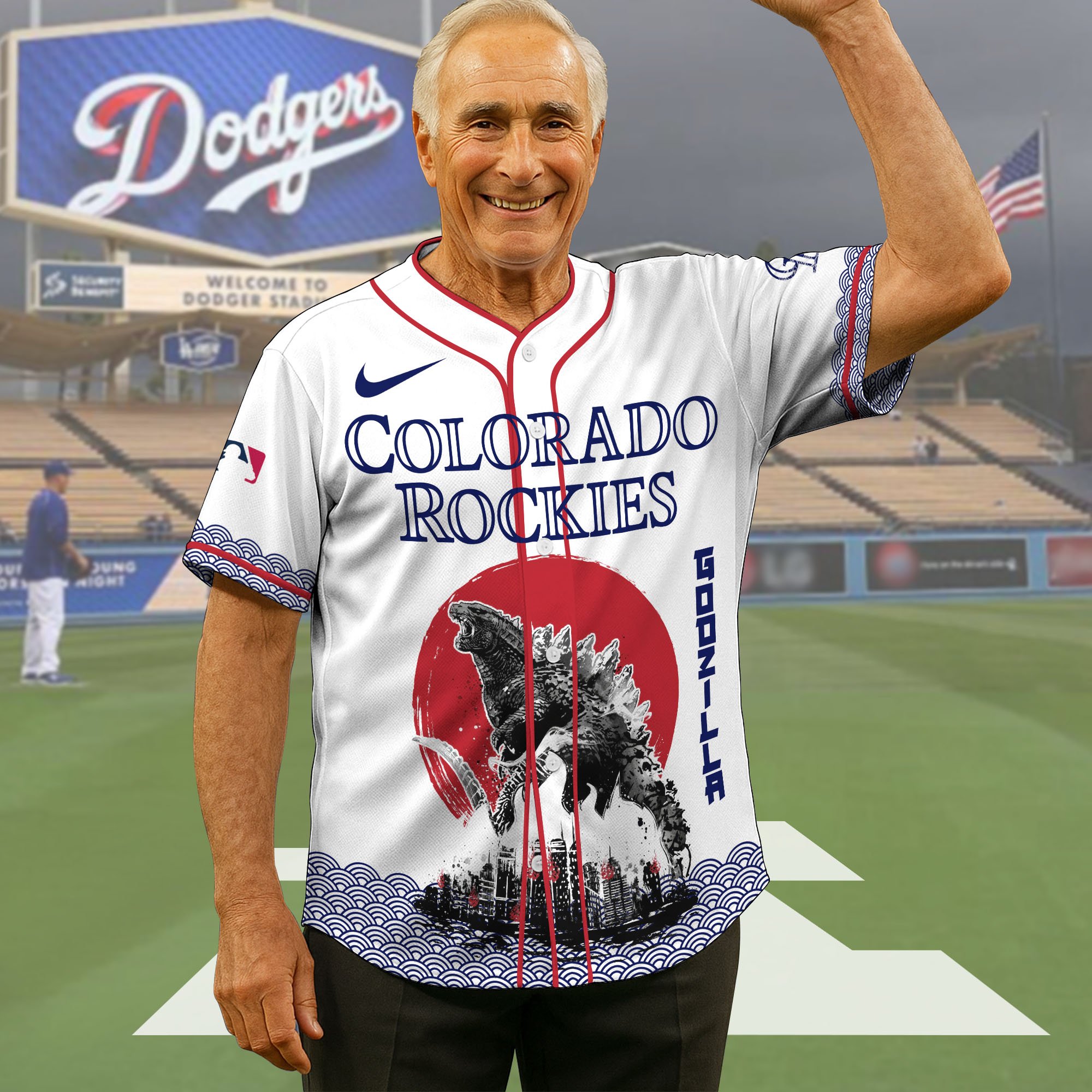 Colorado Rockies Baseball Shirt X Godzilla, Baseball Jersey Editions Limited 2025, Sport Team Shirts, Sport Gifts