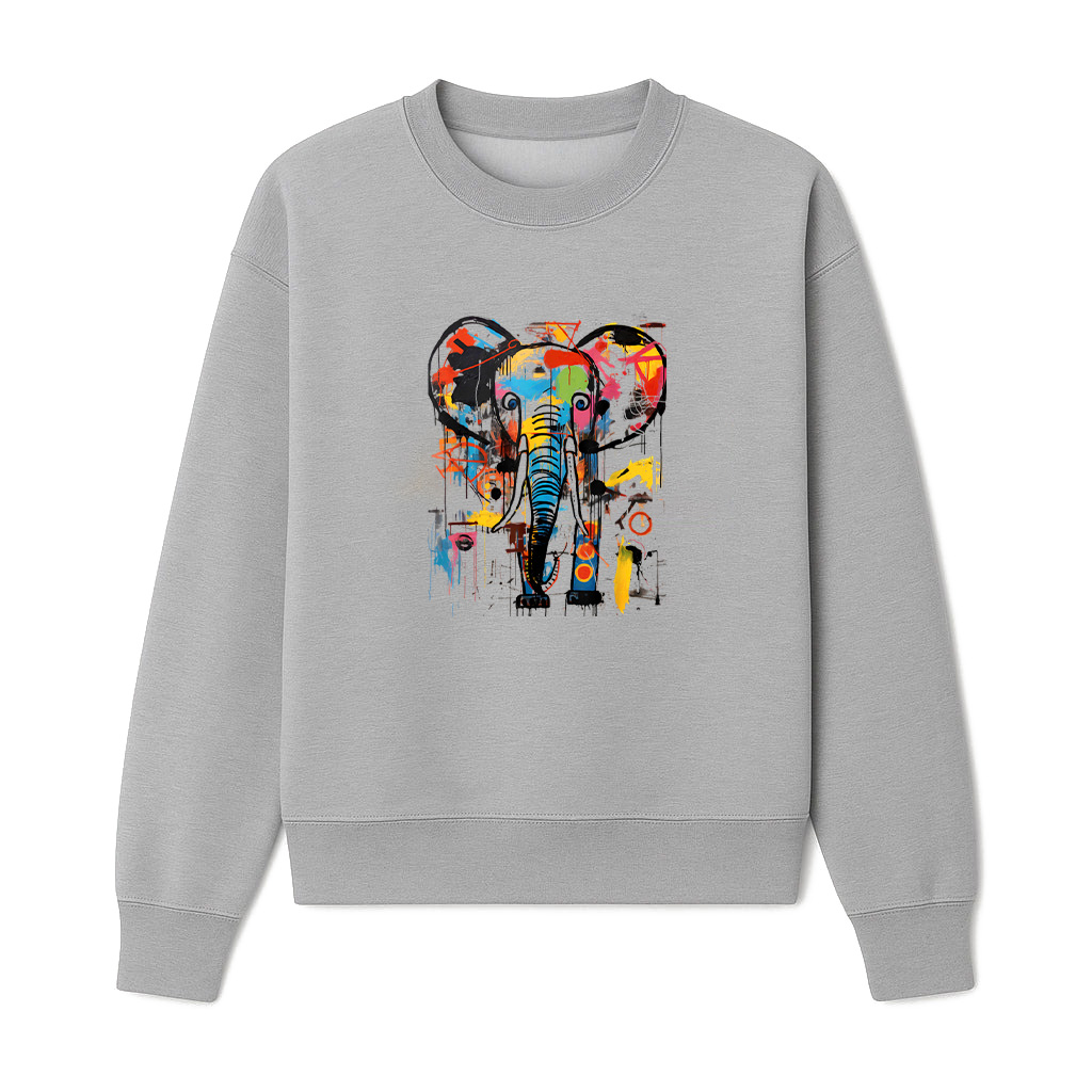 Colorful Abstract Elephant Graffiti Art Sweatshirts - Image 4