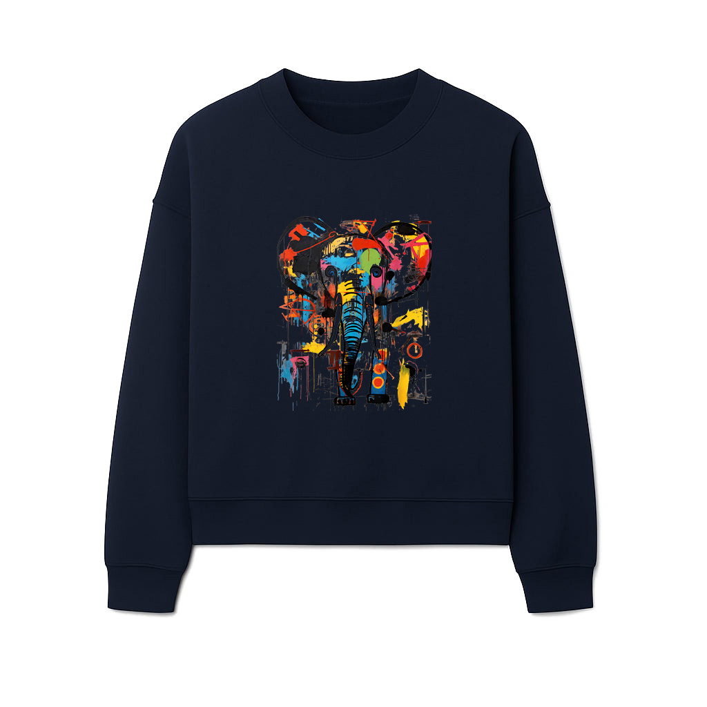 Colorful Abstract Elephant Graffiti Art Sweatshirts - Image 5