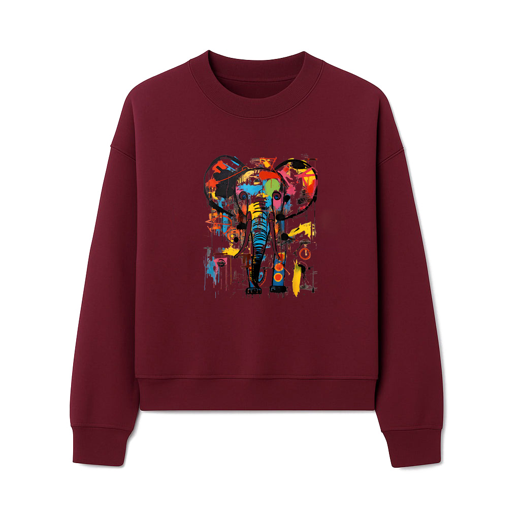 Colorful Abstract Elephant Graffiti Art Sweatshirts - Image 6