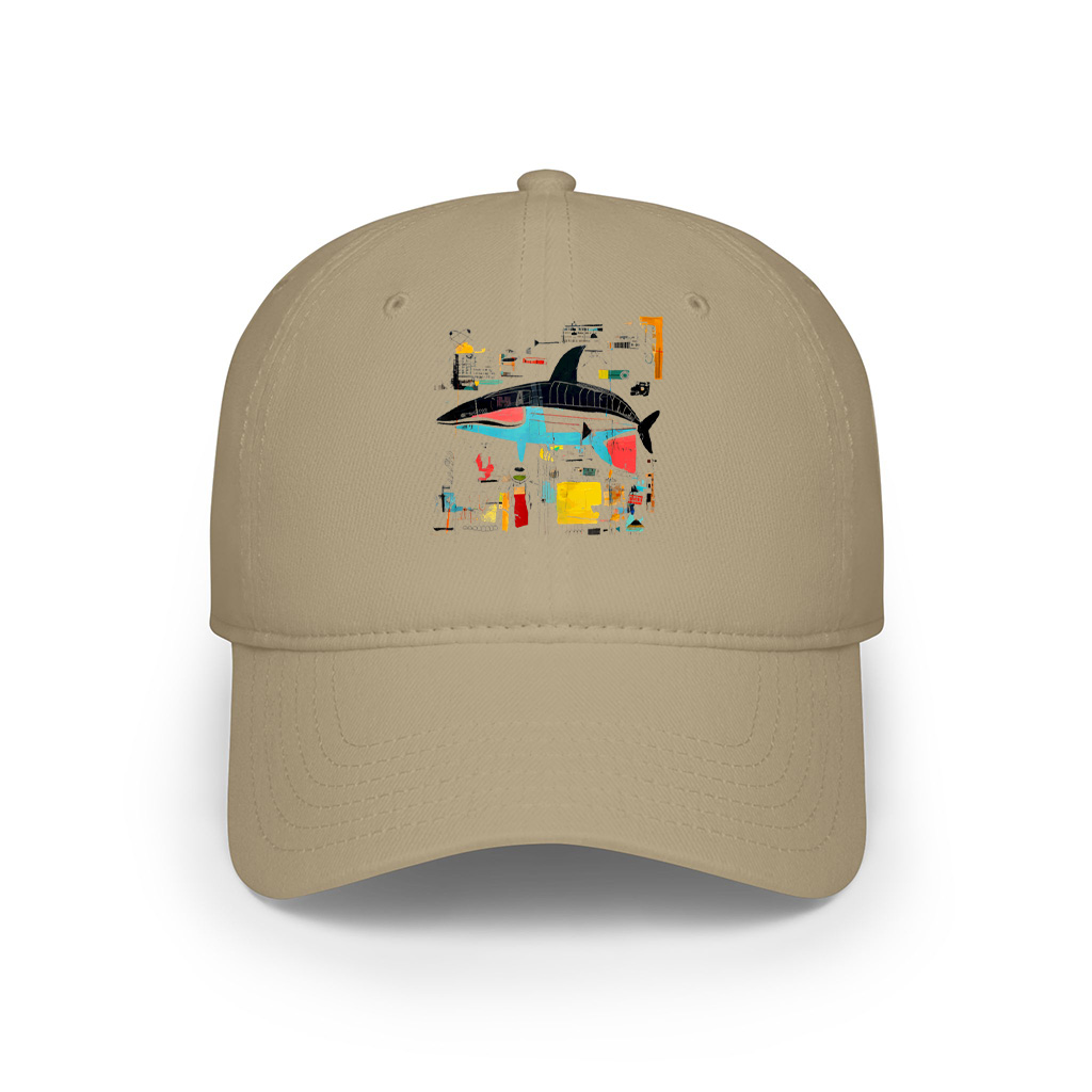 Colorful Abstract Shark Cap - Image 5