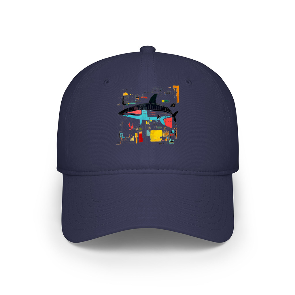 Colorful Abstract Shark Cap - Image 6