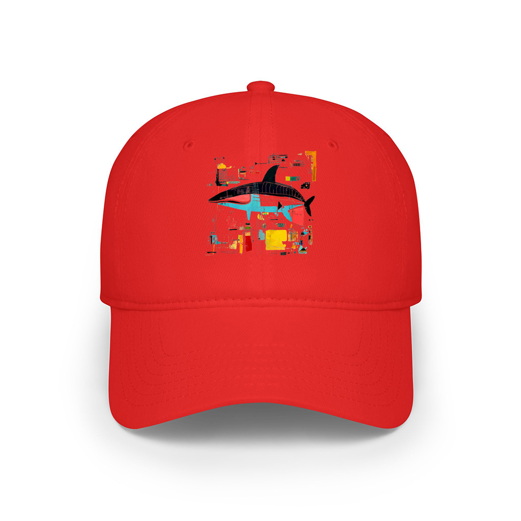 Colorful Abstract Shark Cap - Image 7