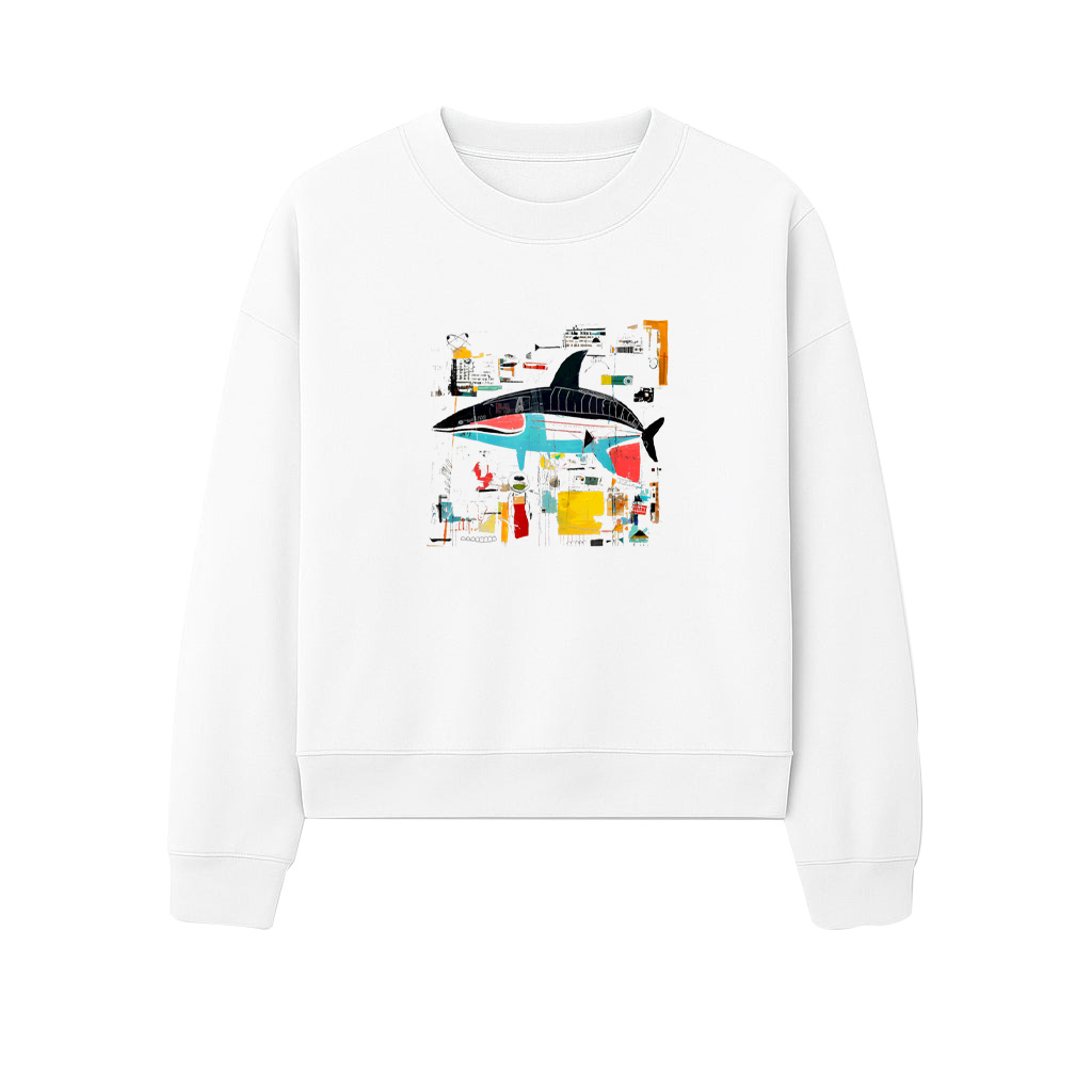 Colorful Abstract Shark Sweatshirts