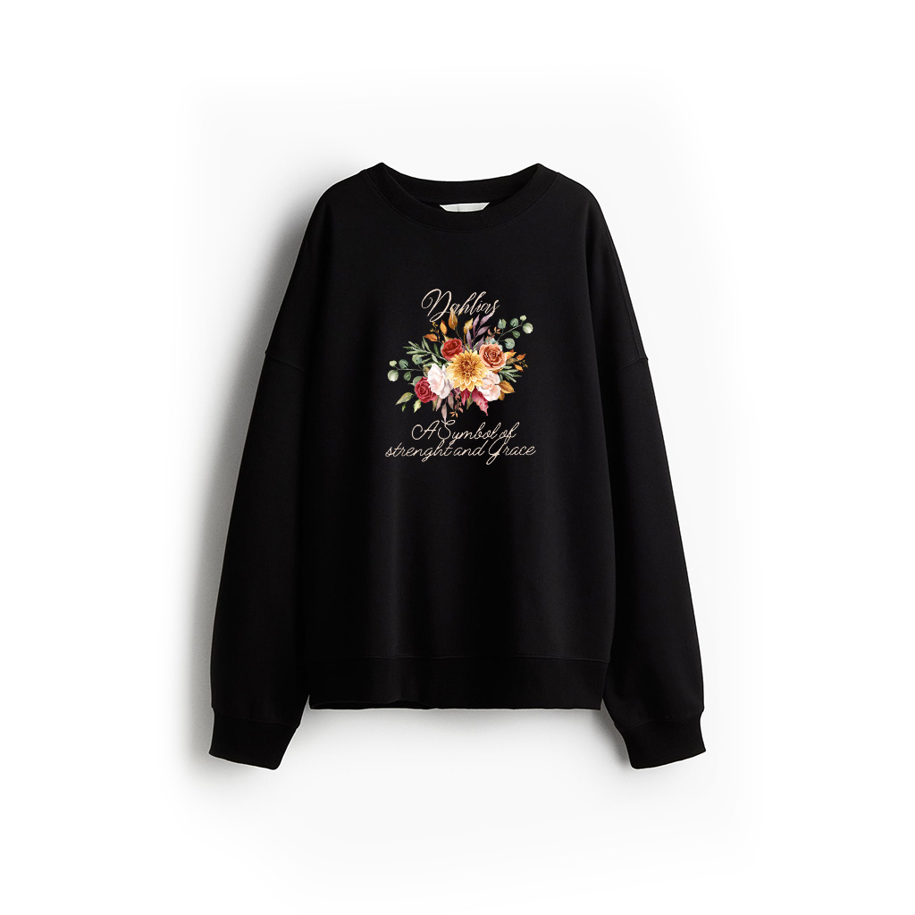 Colorful Dahlias Flower, Keen Gardener, Flower Lover Sweatshirt