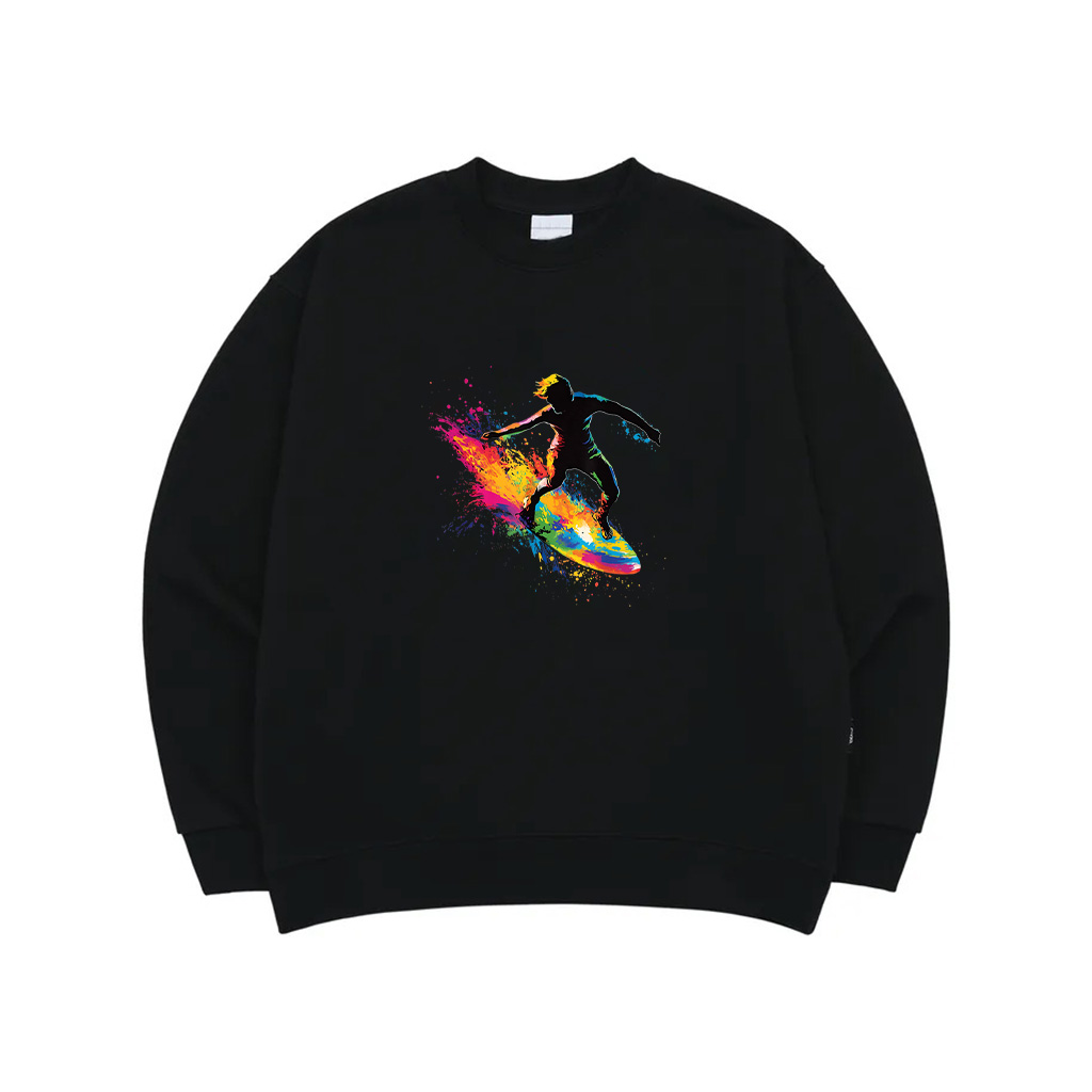 Colorful Surfing Surfboard Sweatshirt