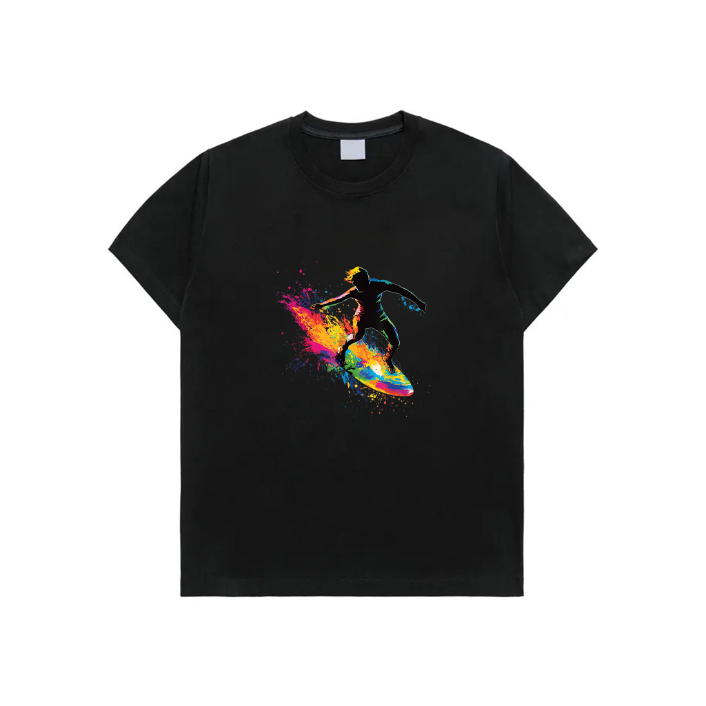 Colorful Surfing Surfboard T-Shirt