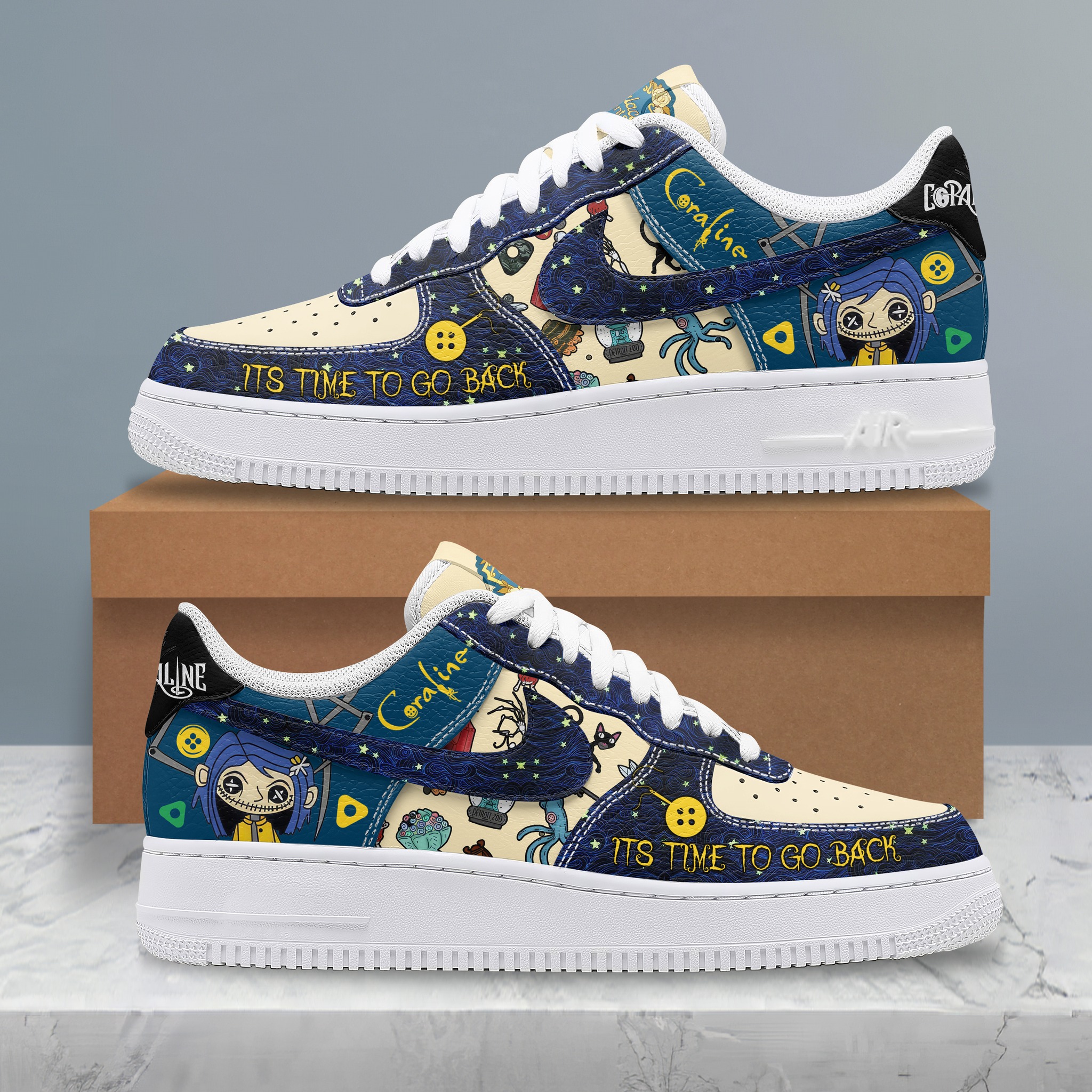 Coralines Premium AF1 Embossed Sneaker 