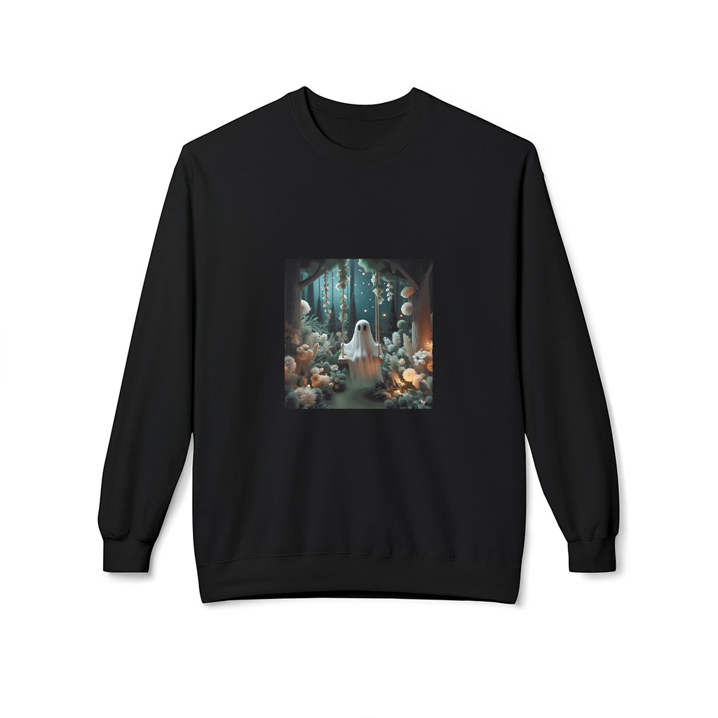 Cottagecore Ghost Swing Floral Aesthetic Halloween Spooky Sweatshirts