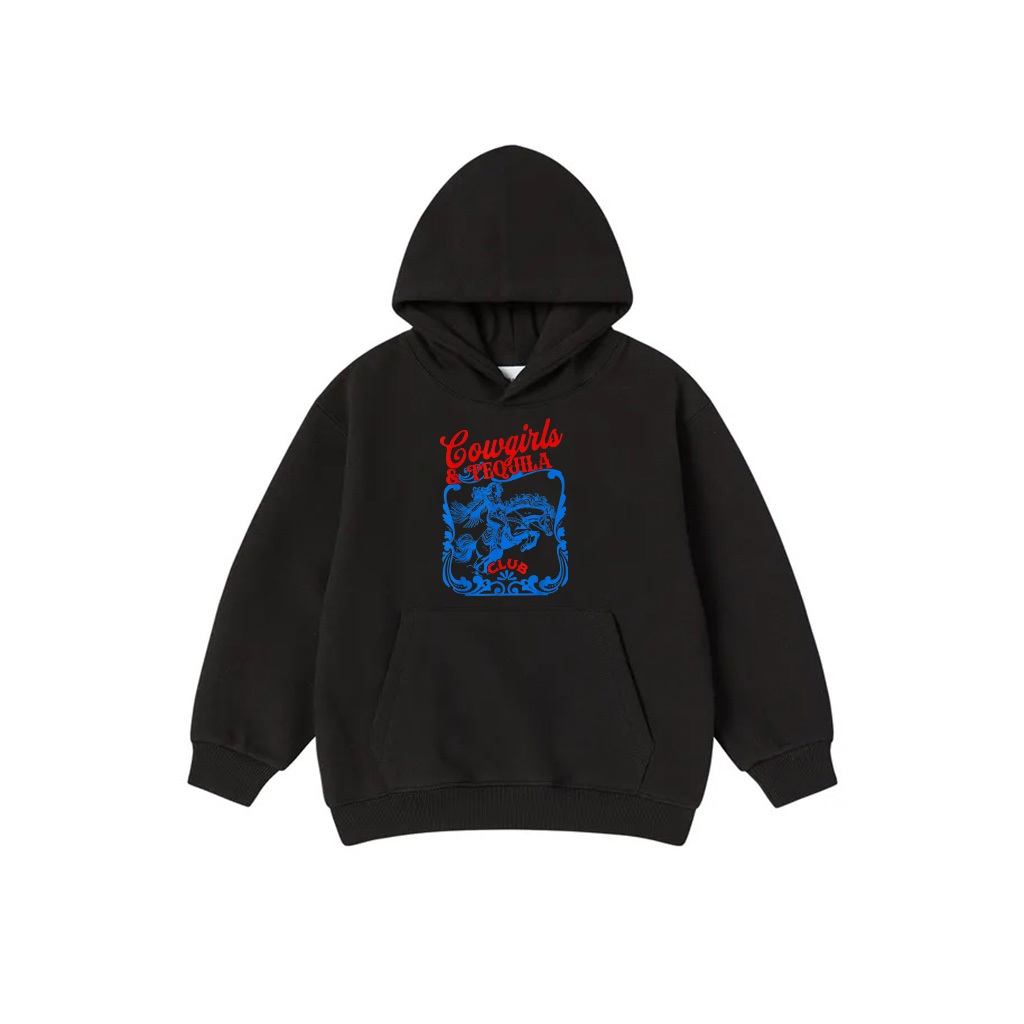 Cowgirls And Tequila Vintage Cocktail Funny Tequila Drinking Hoodie