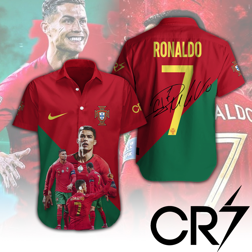 Cristiano Ronaldo X Portugal National Football UEFA EURO Hawaiian Shirt Gifts For Fans