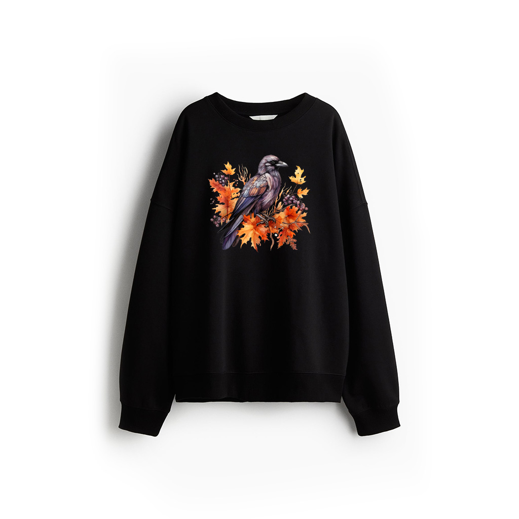 Crow Berry Fruit Gothic Vintage Cottagecore Aesthetic Raven Sweatshirt