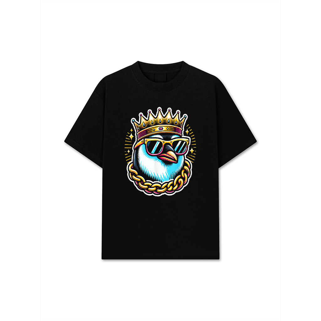 Crowned Penguin Funny Emperor Penguin Gangsta T-Shirt