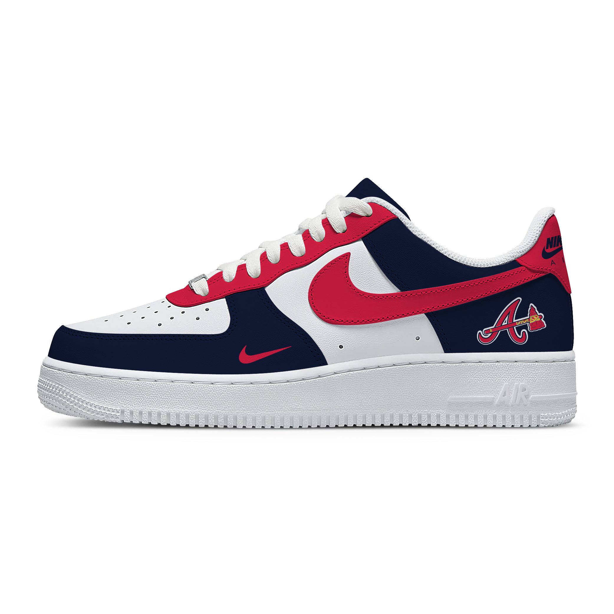 Custom Nike Air Force 1 Low X MLB Atlanta Braves AF1 Limited Sneakers For Fan TCB1033