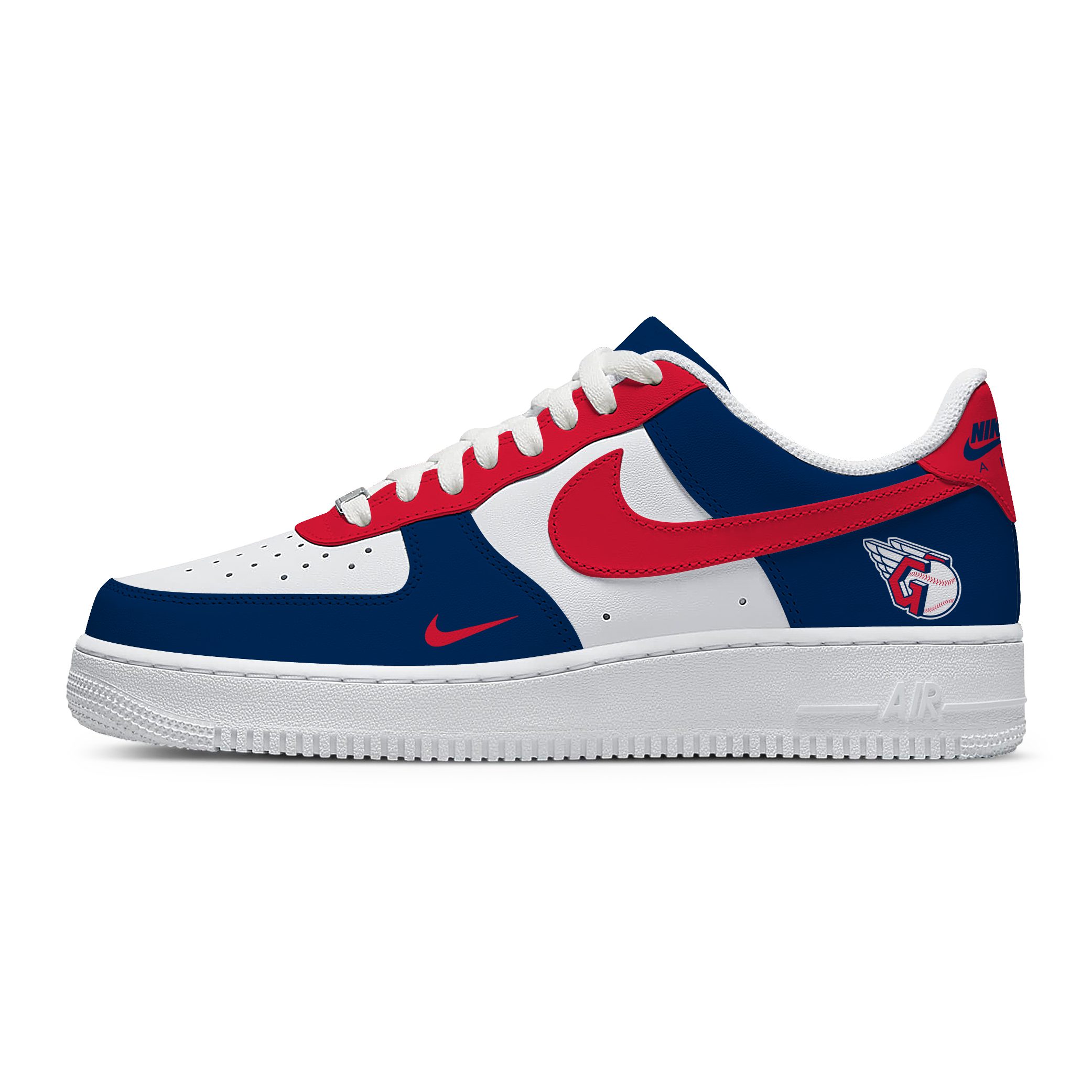 Custom Nike Air Force 1 Low X MLB Cleveland Guardians AF1 Limited Sneakers For Fan TCB1115