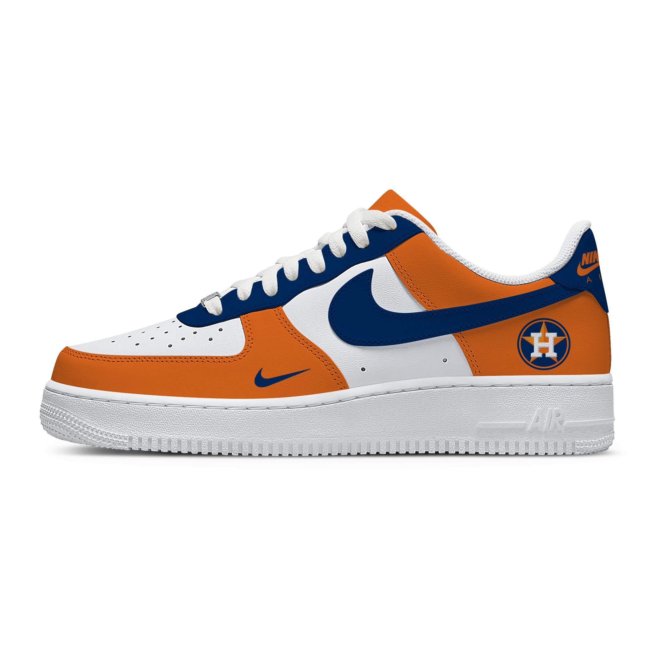 Custom Nike Air Force 1 Low X MLB Houston Astros AF1 Limited Sneakers For Fan TCB1004