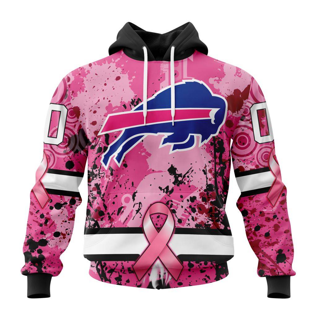 Customized NFL Buffalo Bills I Pink I Can In October We Wear Pink Breast Cancer Unisex Hoodie TH0916