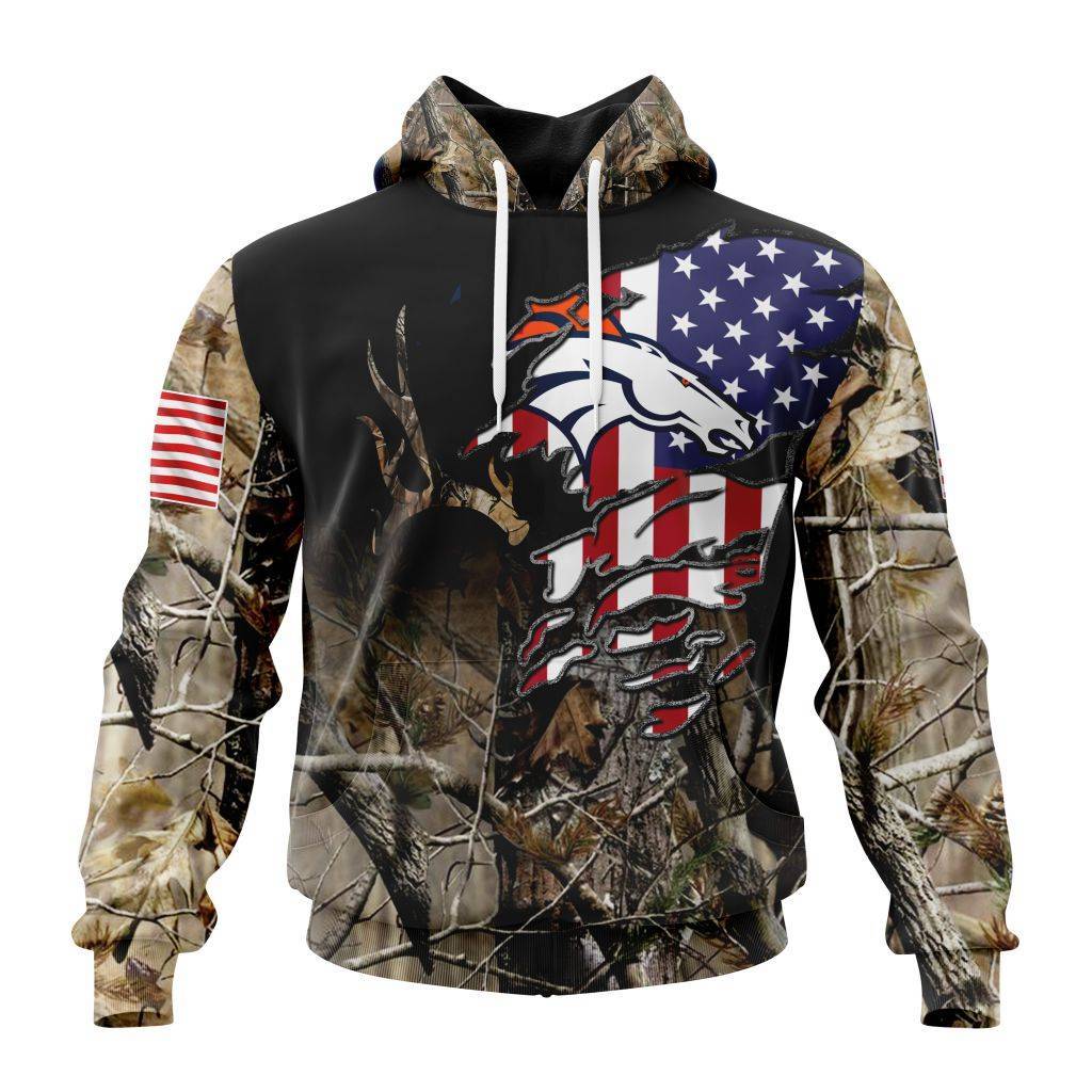 Customized NFL Denver Broncos Special Camo Realtree Hunting Unisex Hoodie TH0954