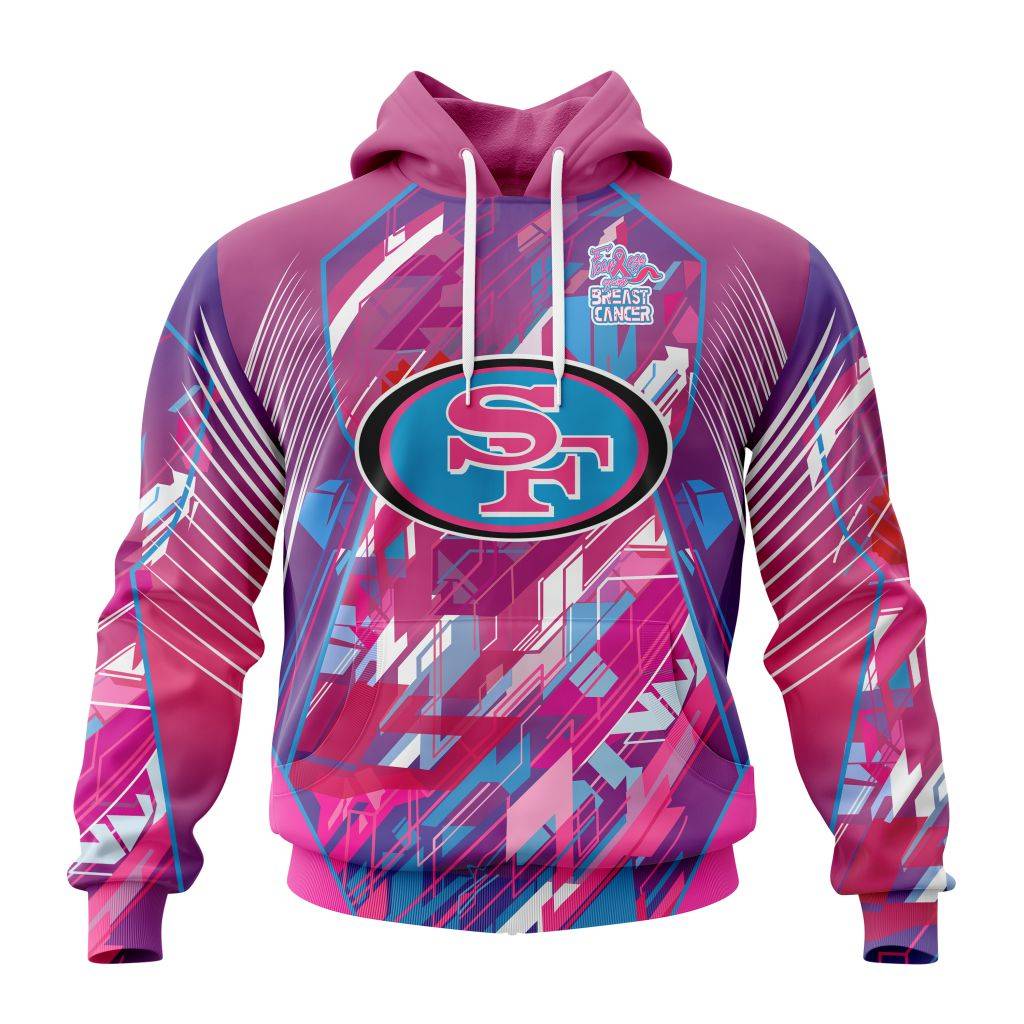 Customized NFL San Francisco 49Ers I Pink I Can Fearless Again Breast Cancer Unisex Hoodie PH1060