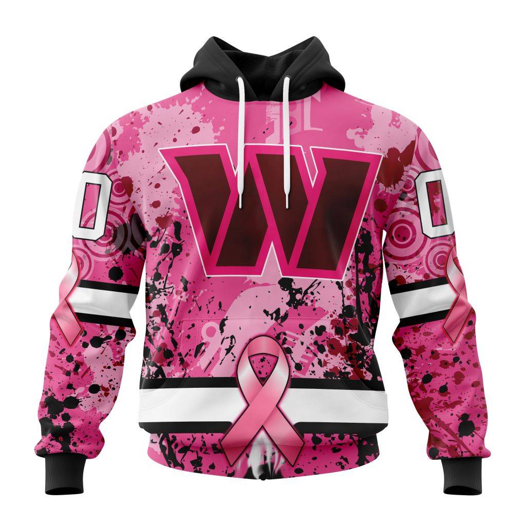 Customized NFL Washington Football Team I Pink I Can In October We Wear Pink Breast Cancer Unisex Hoodie PH1088
