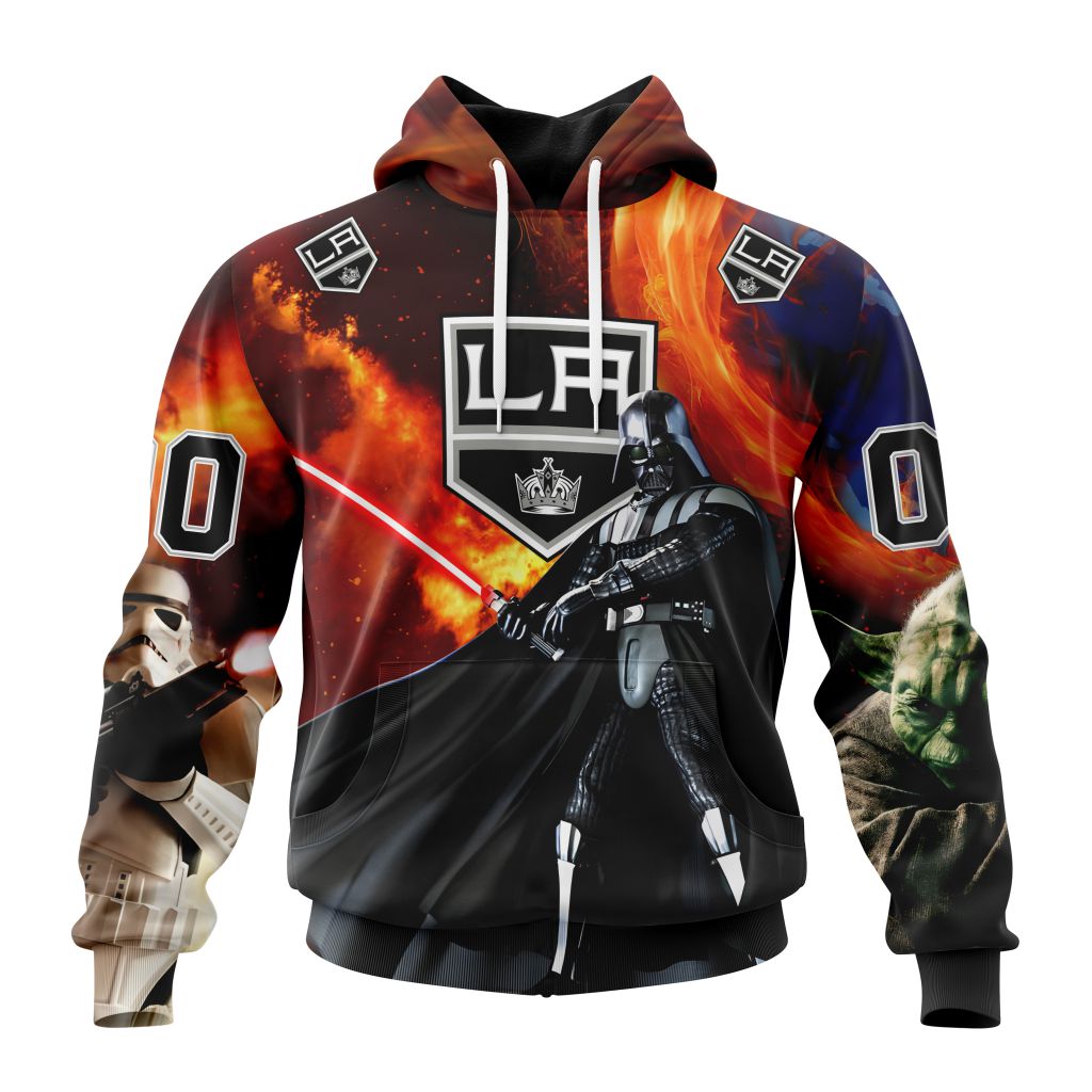 Customized NHL Los Angeles Kings Specialized Darth Vader Star Wars Unisex Pullover Hoodie