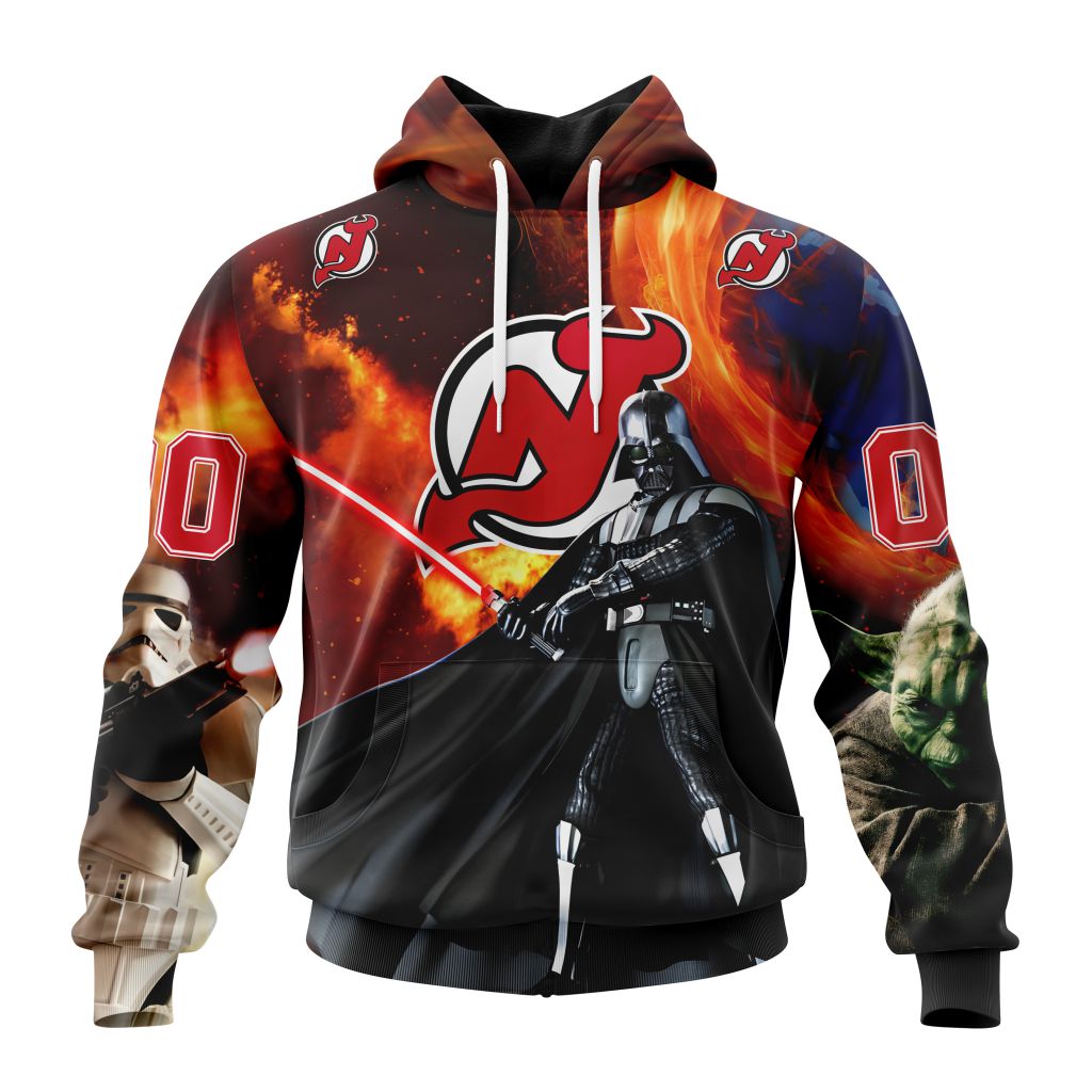 Customized NHL New Jersey Devils Specialized Darth Vader Star Wars Unisex Pullover Hoodie