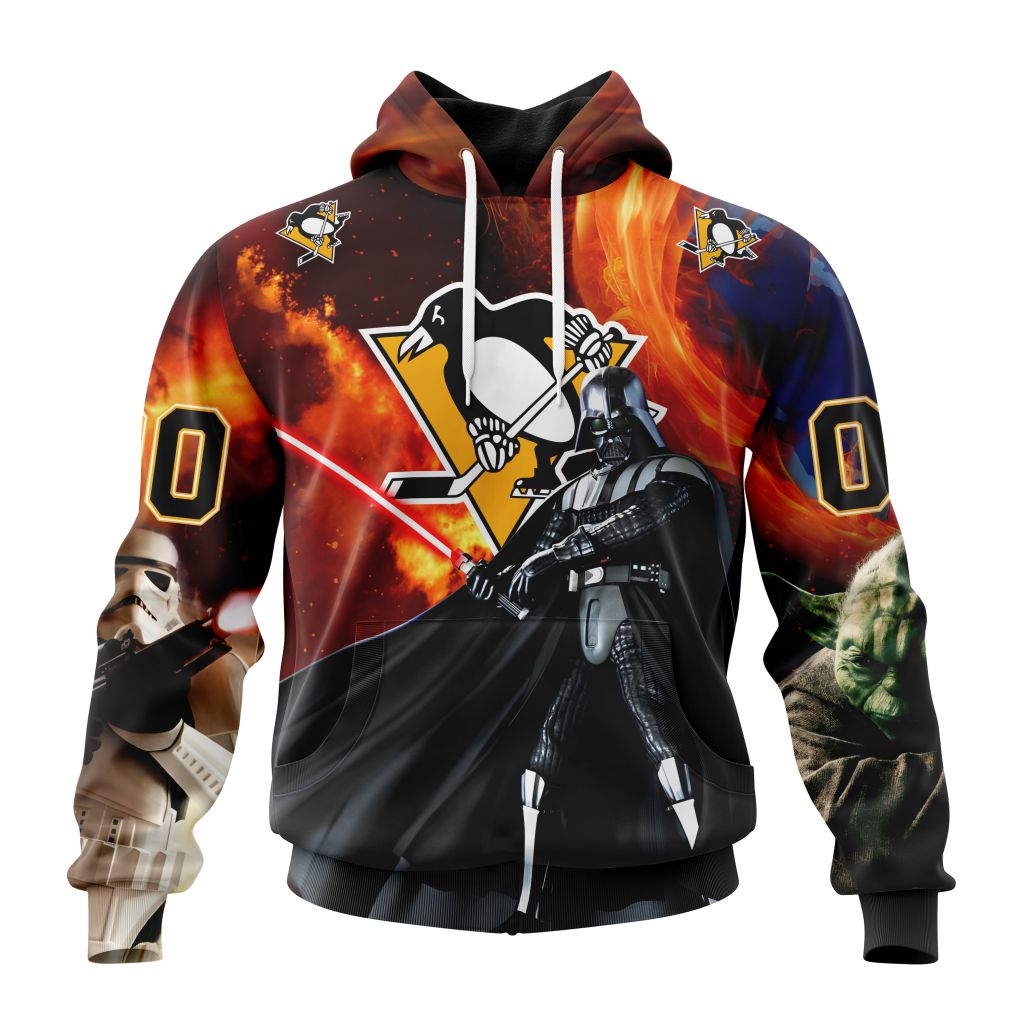 Customized NHL Pittsburgh Penguins Specialized Darth Vader Star Wars Unisex Pullover Hoodie