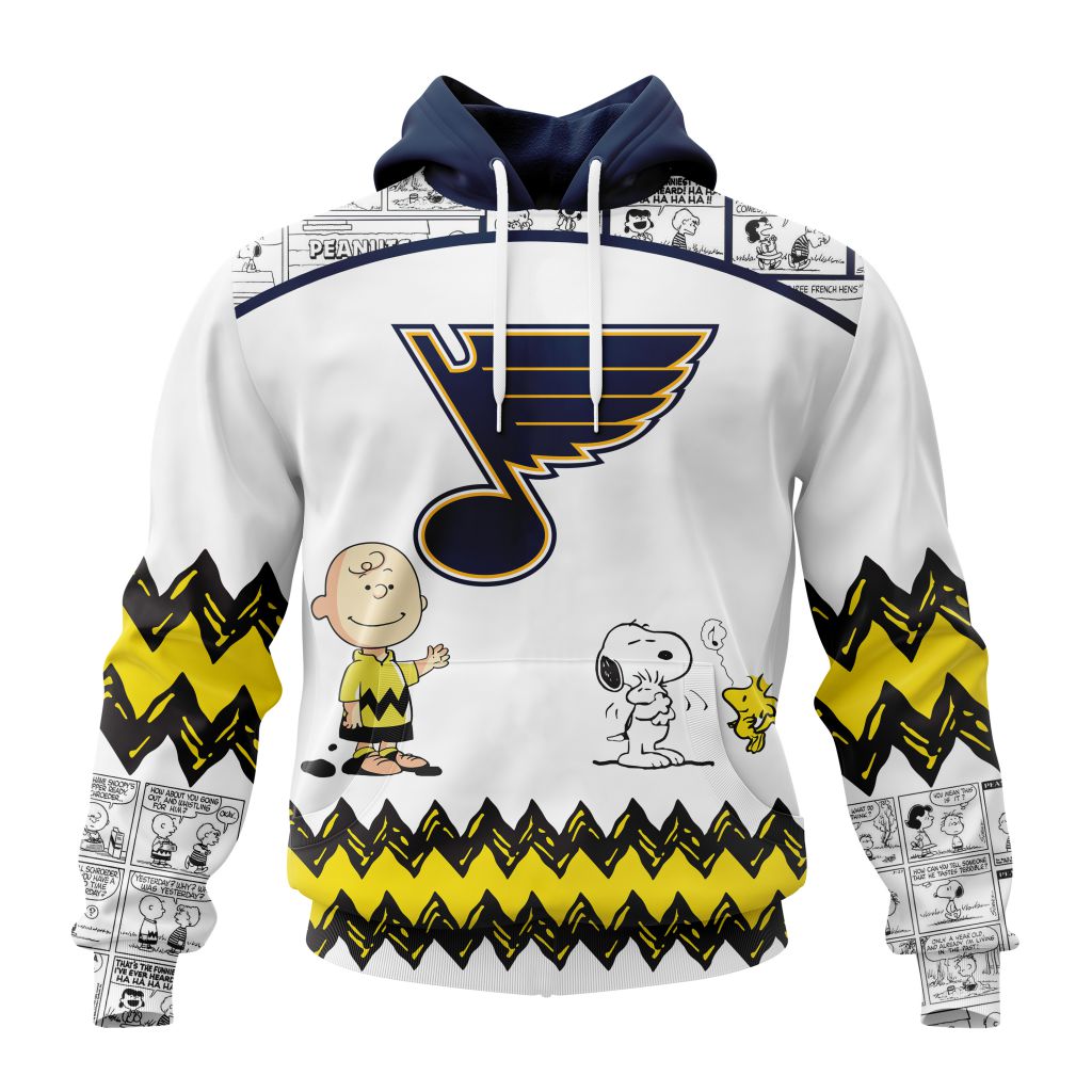 Customized NHL St Louis Blues Special Snoopy Design Unisex Pullover Hoodie