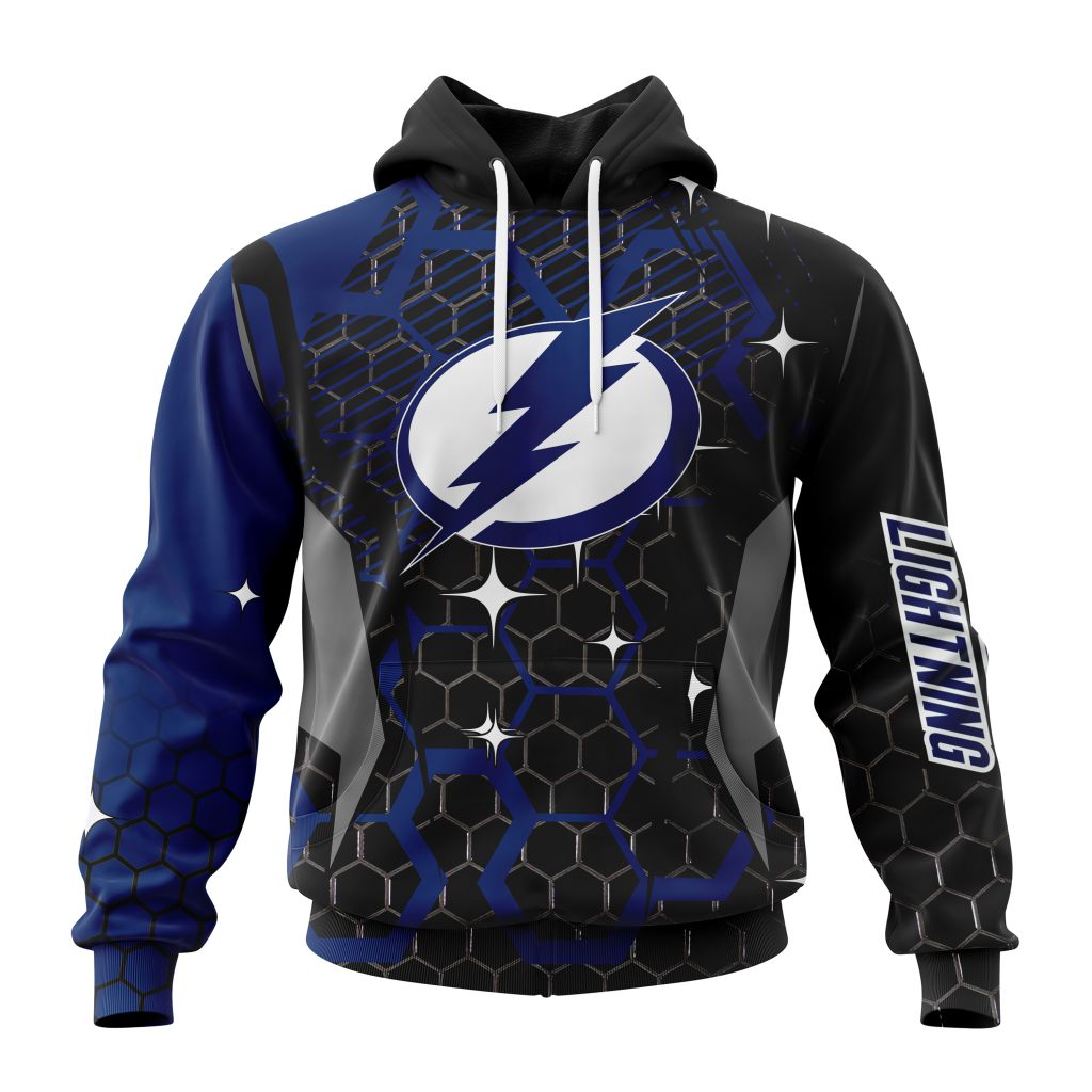 Customized NHL Tampa Bay Lightning Specialized Design With Motocross Style Unisex Pullover Hoodie