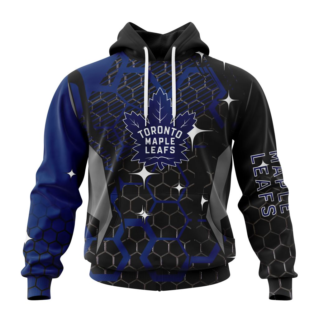 Customized NHL Toronto Maple Leafs Specialized Design With Motocross Style Unisex Pullover Hoodie